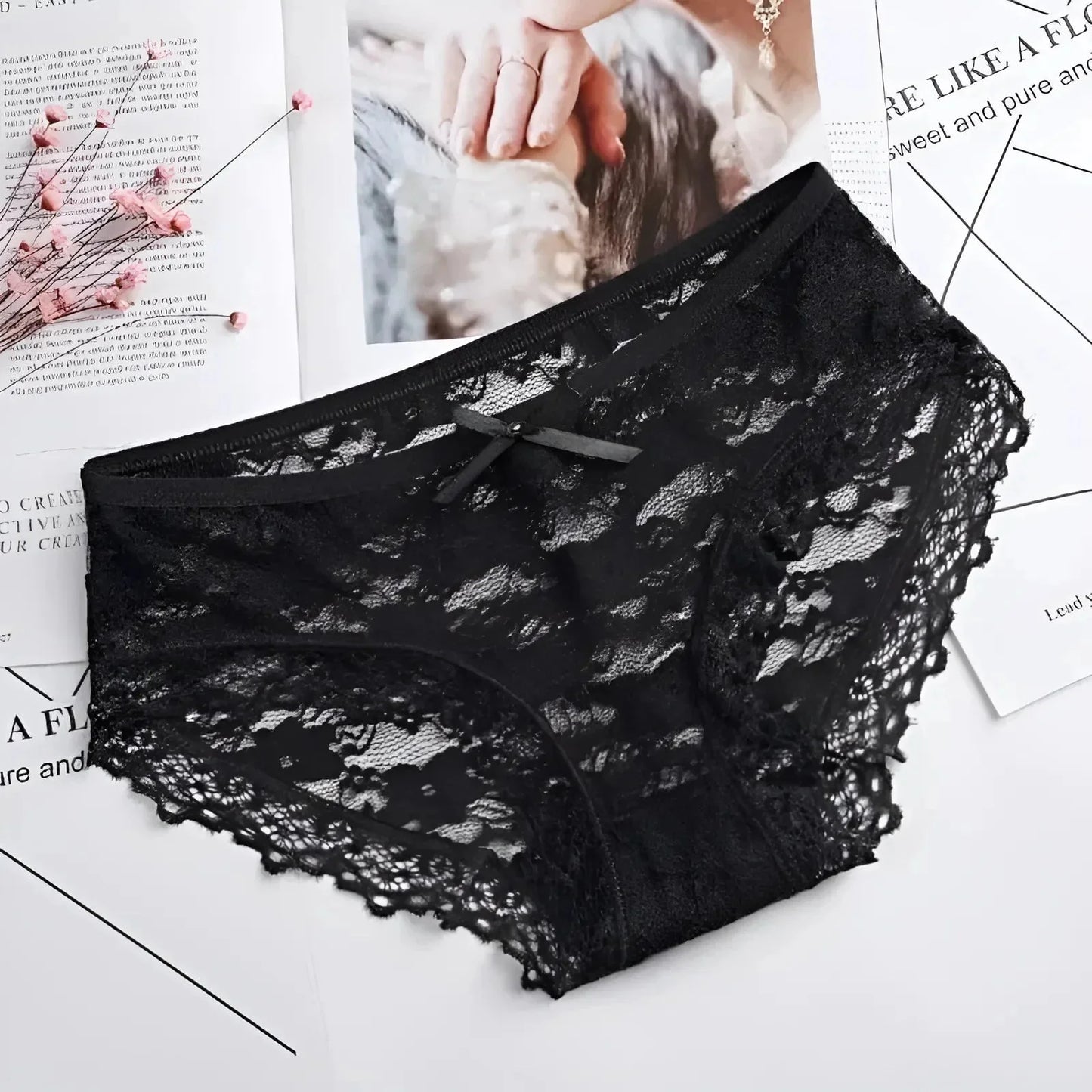 Nero Mutandine in pizzo classiche