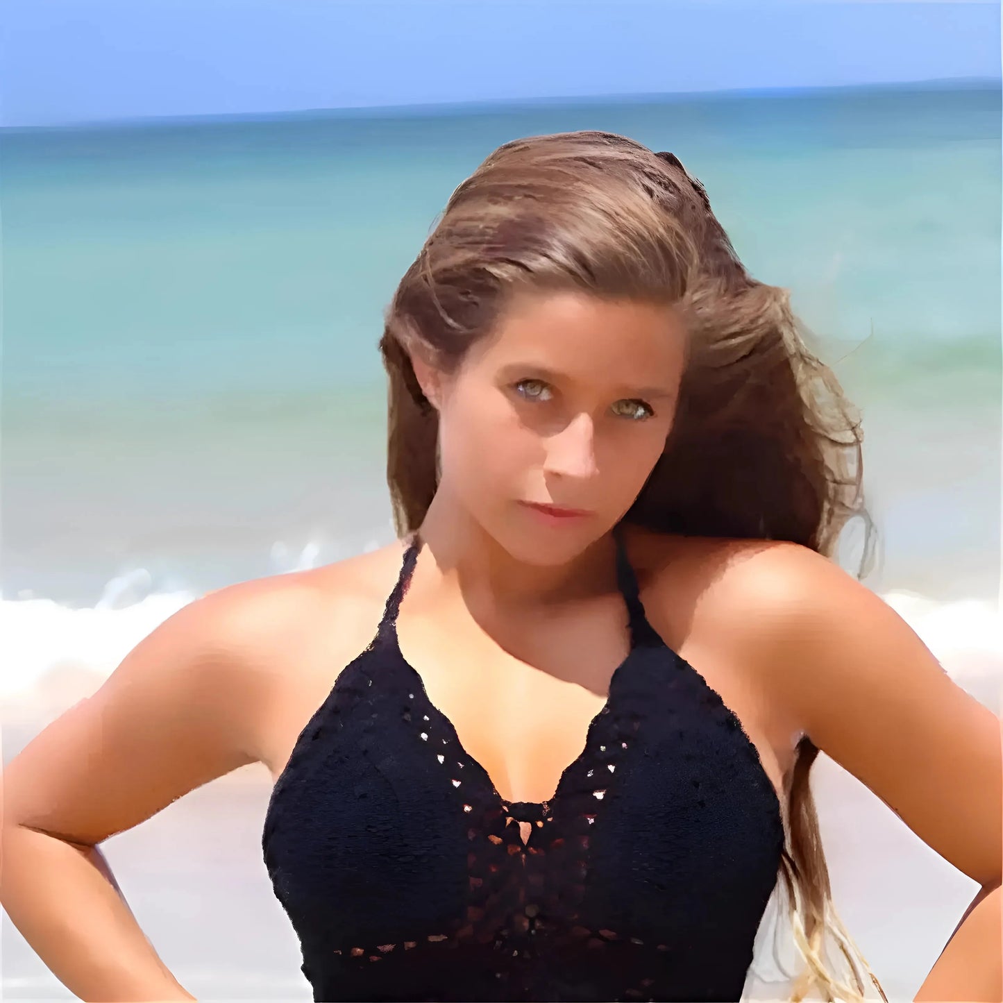 Nero Bralette all'uncinetto