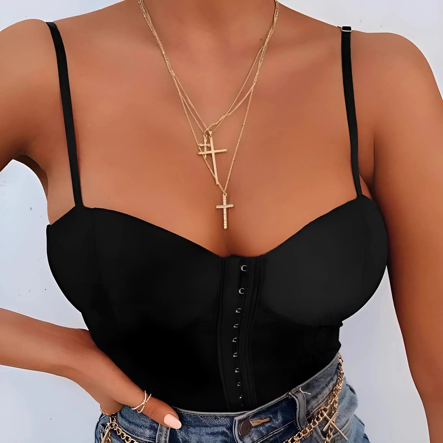 Nero Body con chiusura a gancio