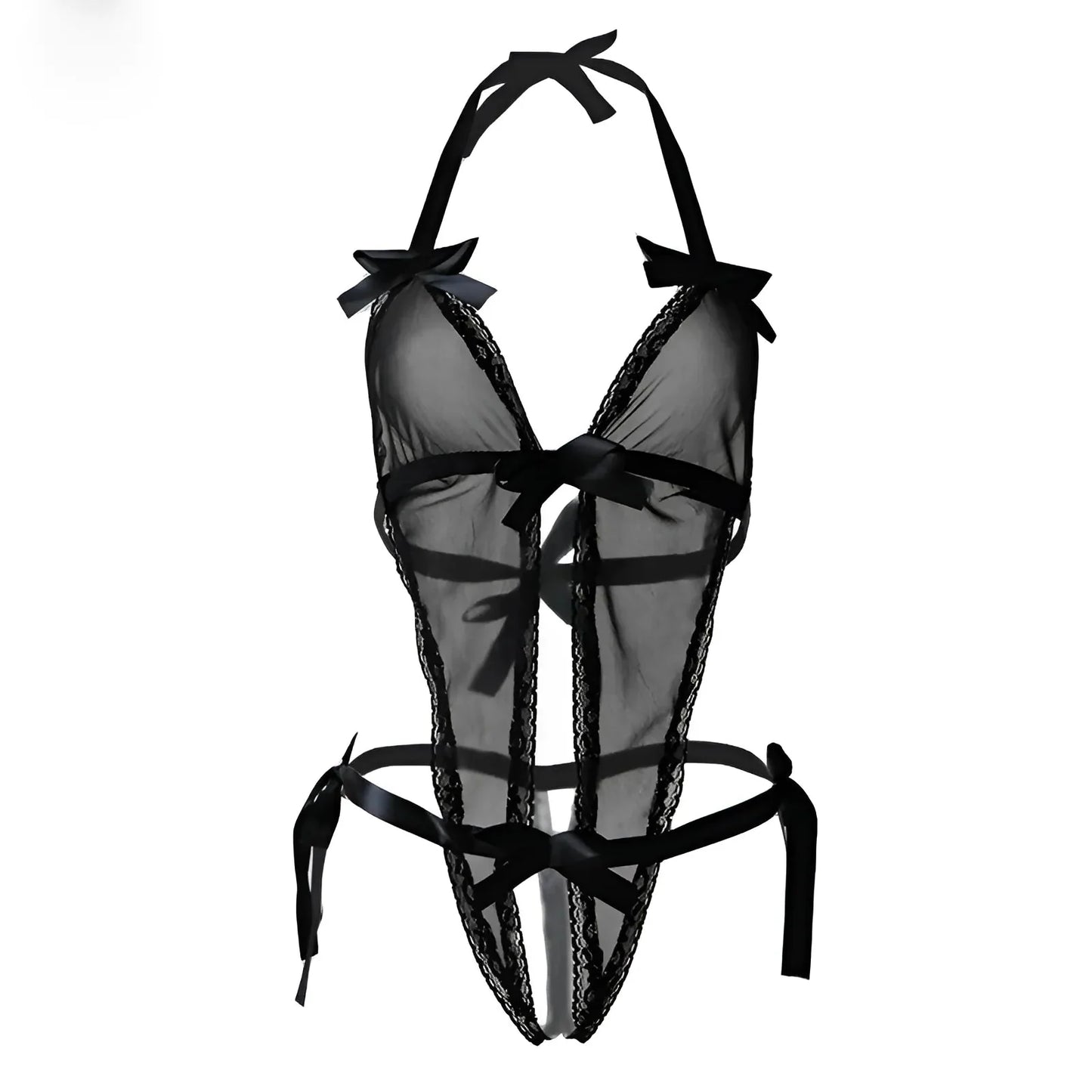 Nero Body in pizzo con schiena scoperta