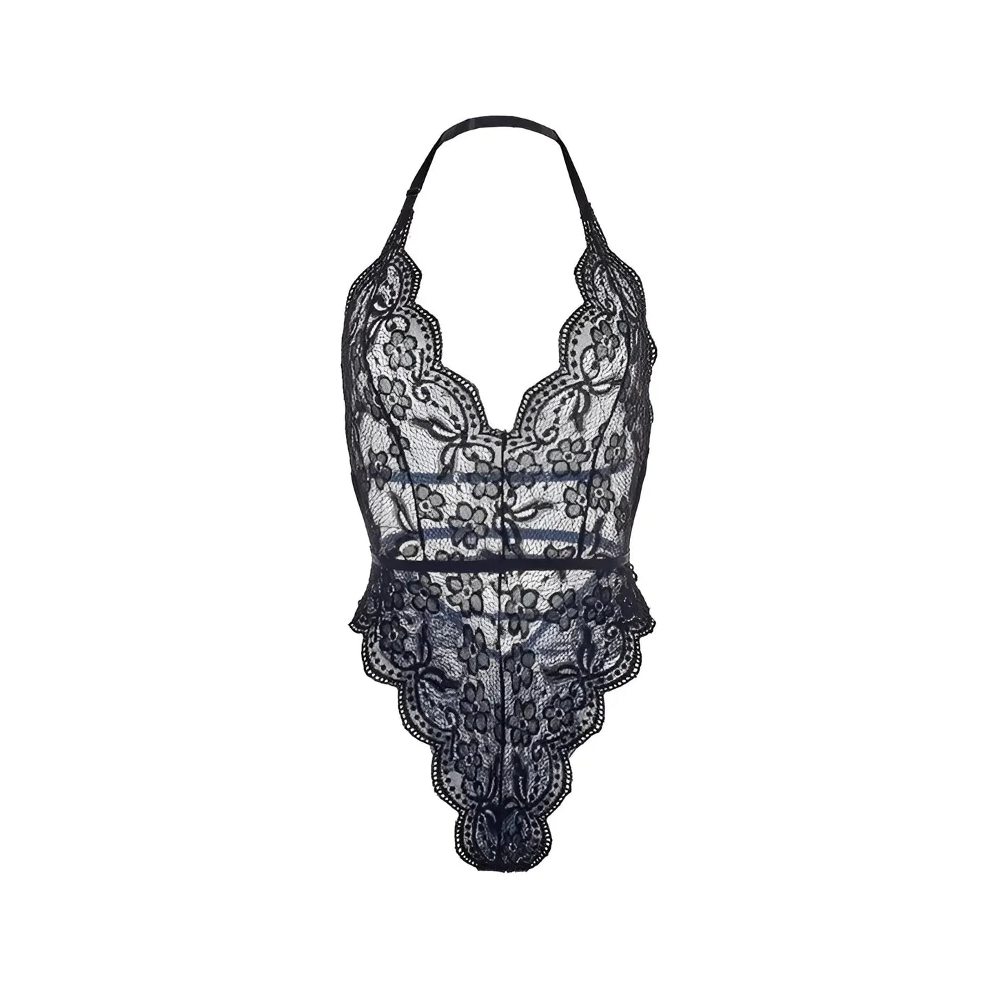 Nero Body in pizzo con schiena scoperta