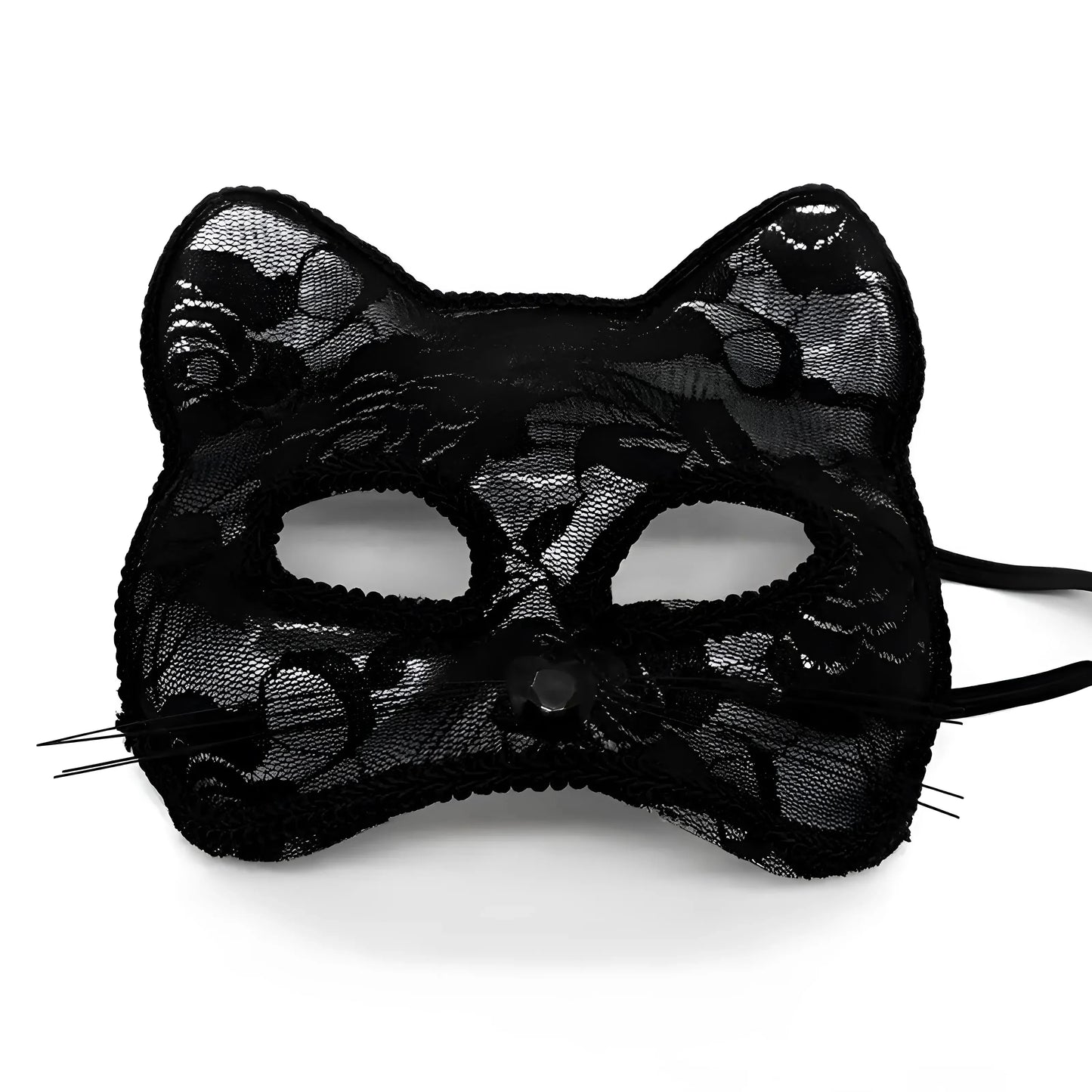 Nero Maschera di Pizzo per Gatto