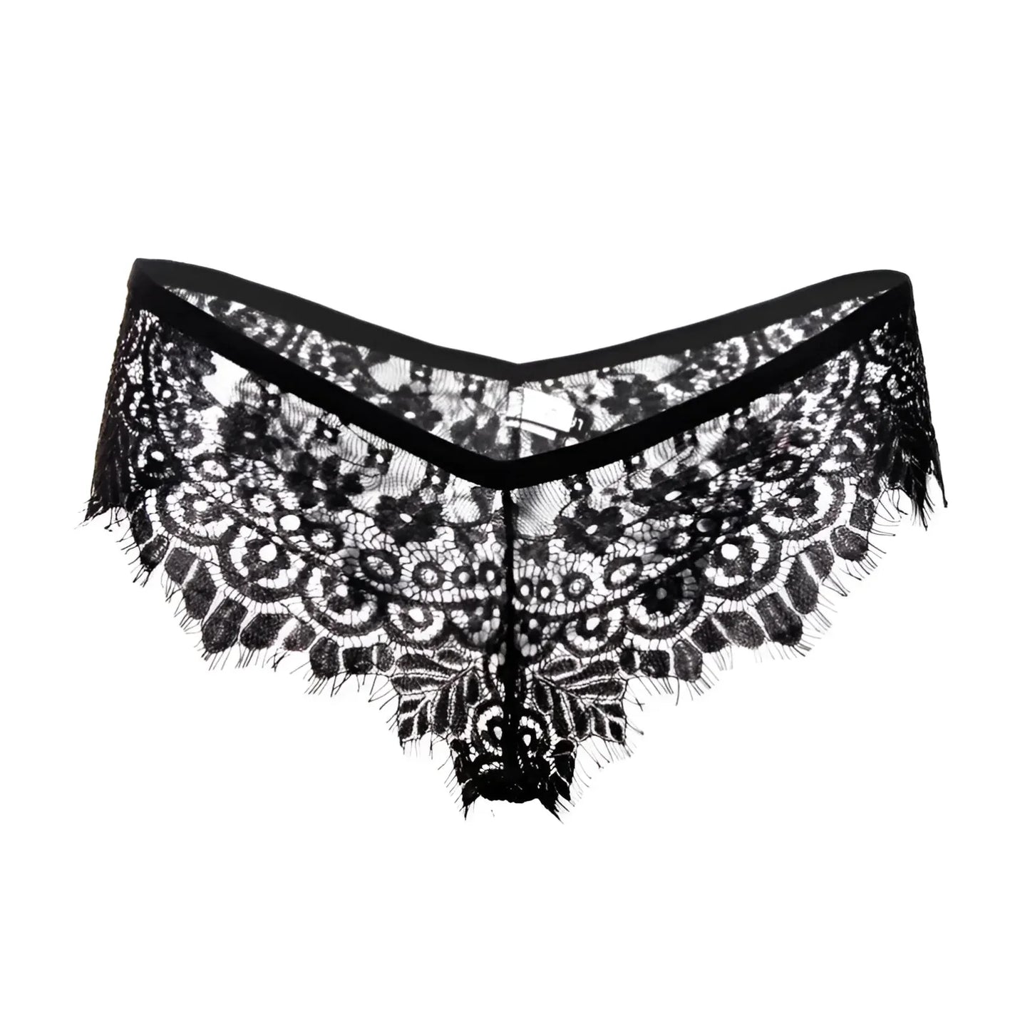 Nero Stringate in pizzo