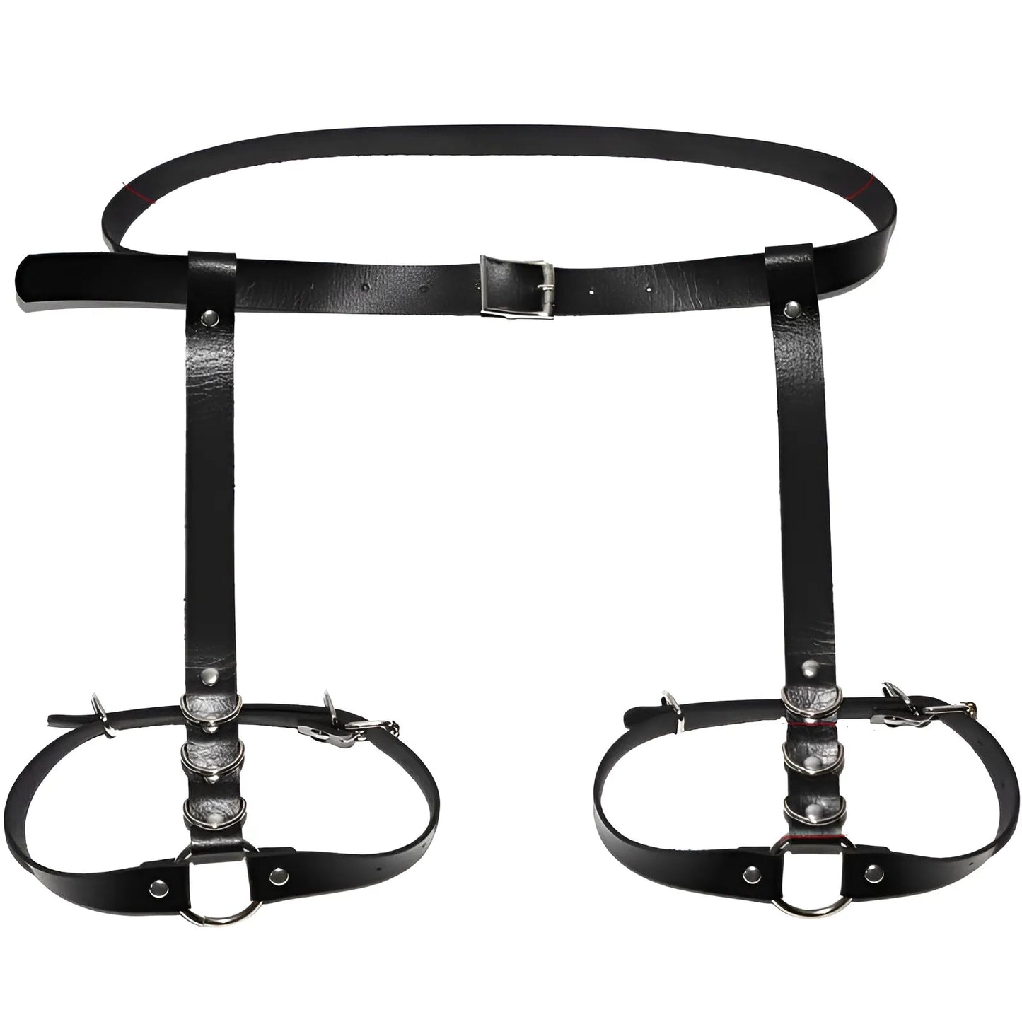 Nero Harness in pelle per coscia