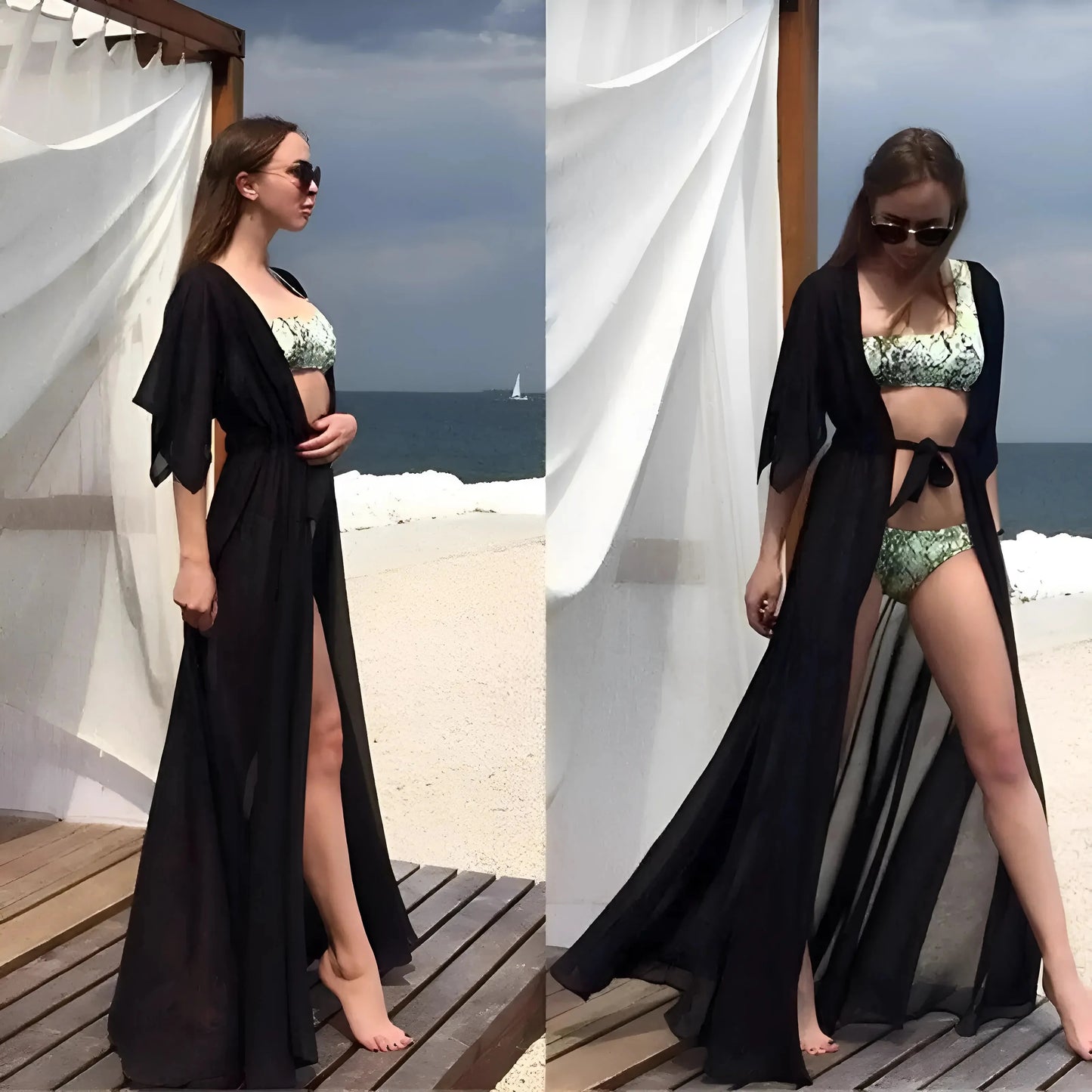 Nero Kimono Long Beach