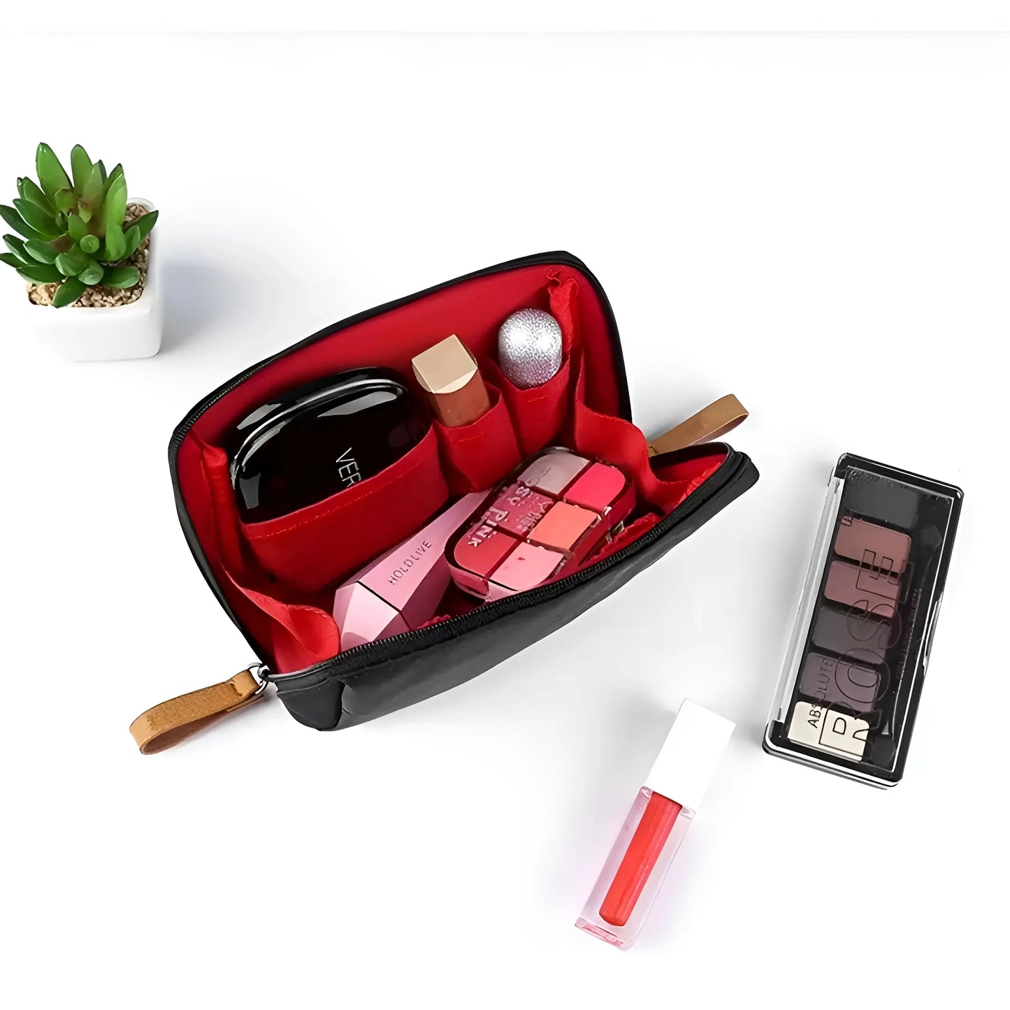 Nero Borsa Cosmetica Multi-Funzionale Minimalista