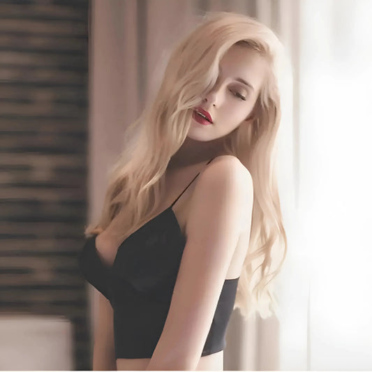 Nero Bralette a Taglio Semplice