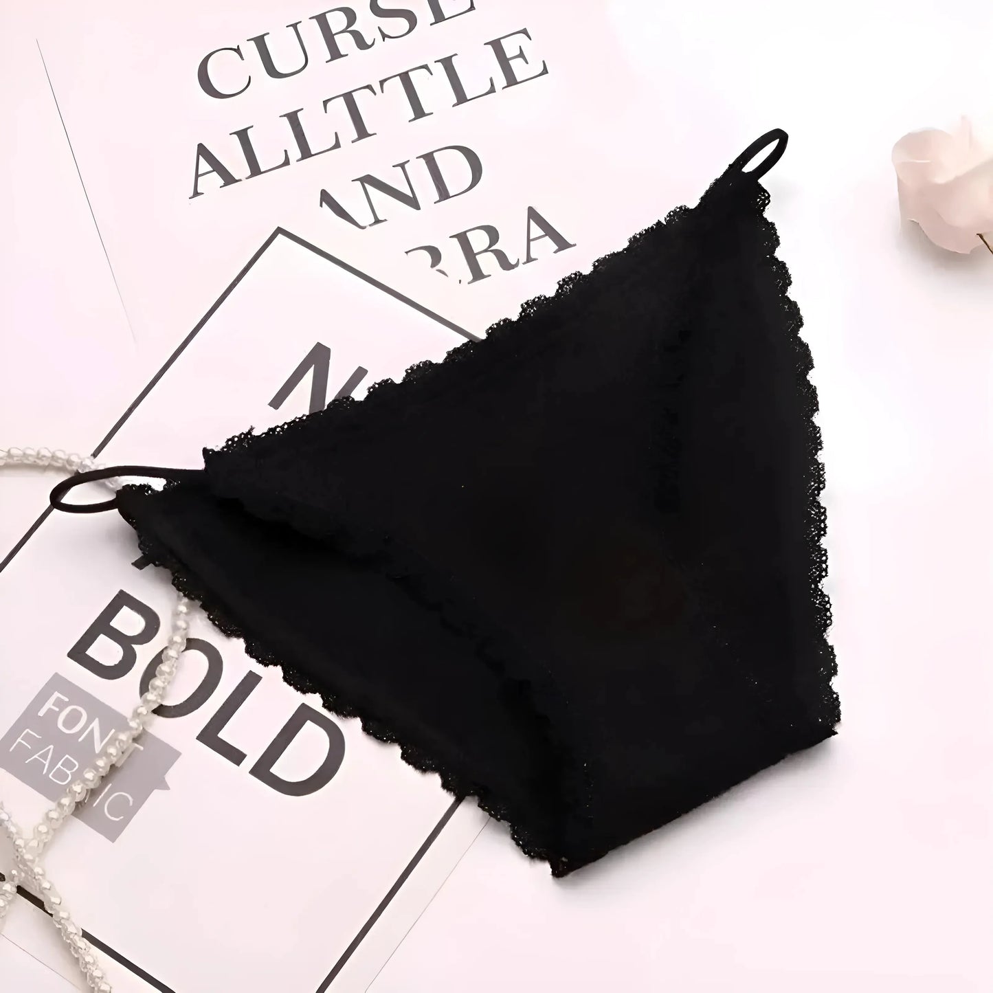 Nero Slip con bretelle sottili