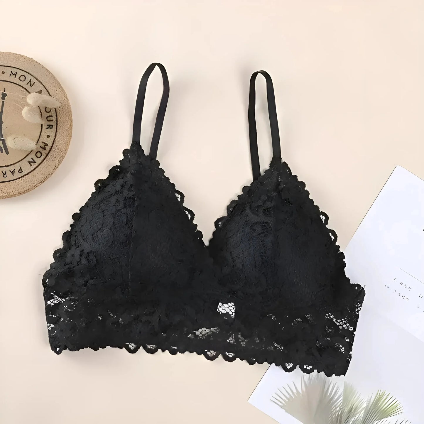 Nero Reggiseno in pizzo universale