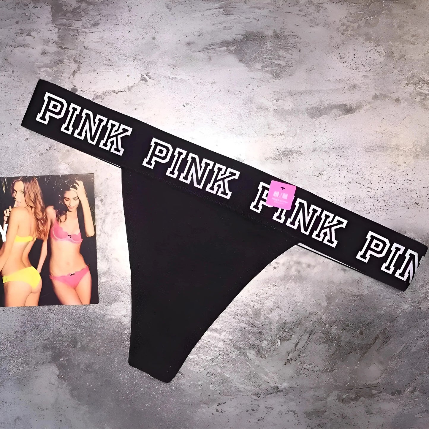 Nero Stringa PINK per donna