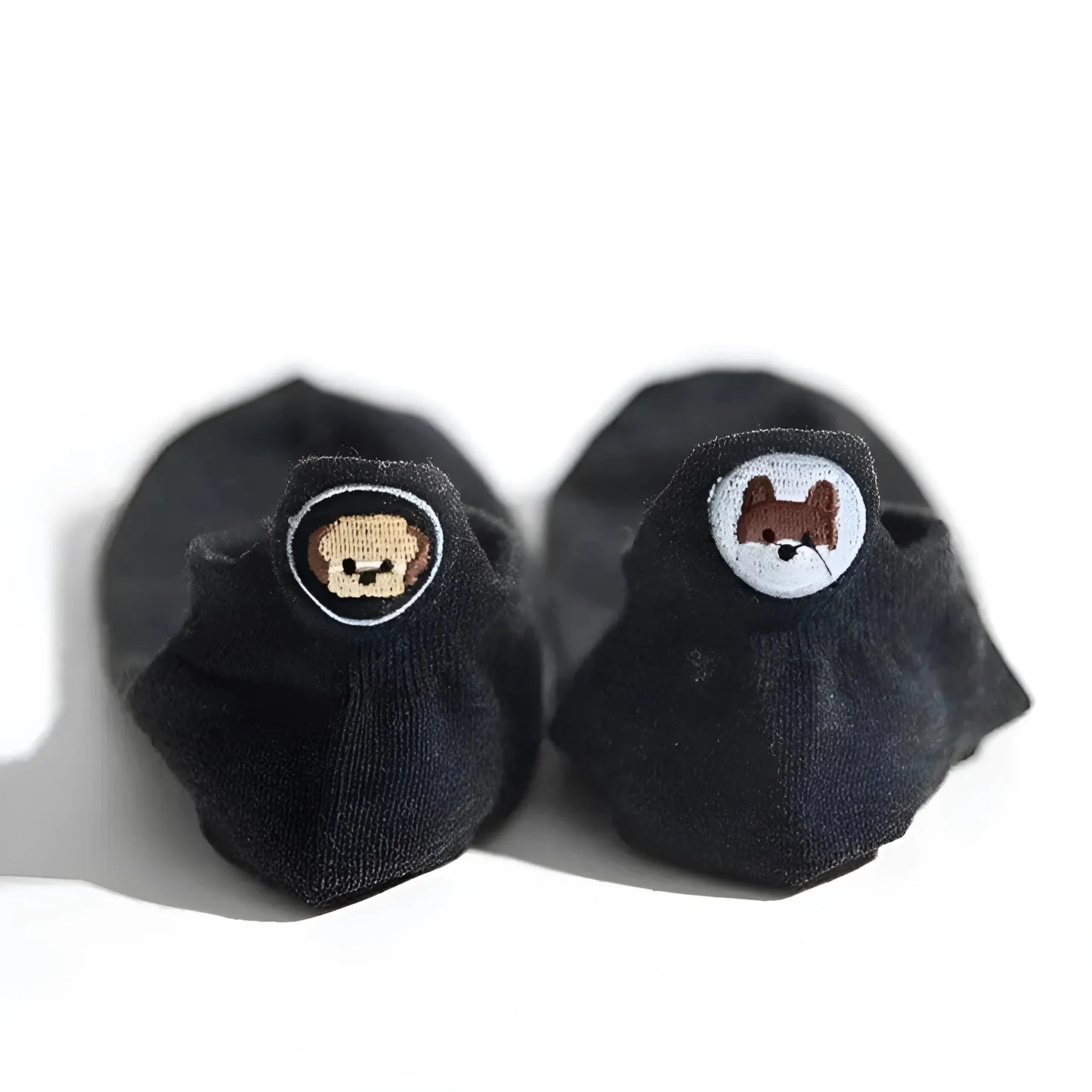 Nero Calze da donna con tallone allungato