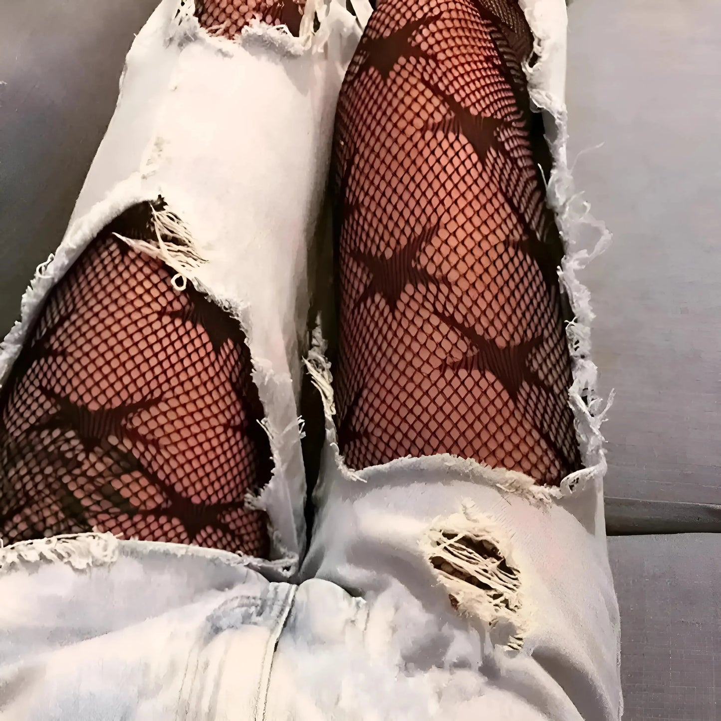 Nero Collant da donna con stampa a stelle