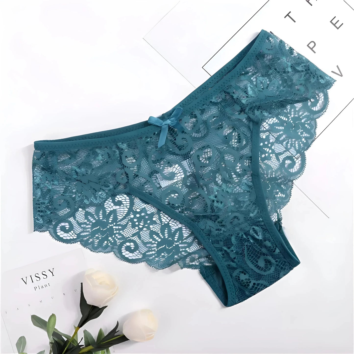 Blu Mutandine in pizzo eleganti