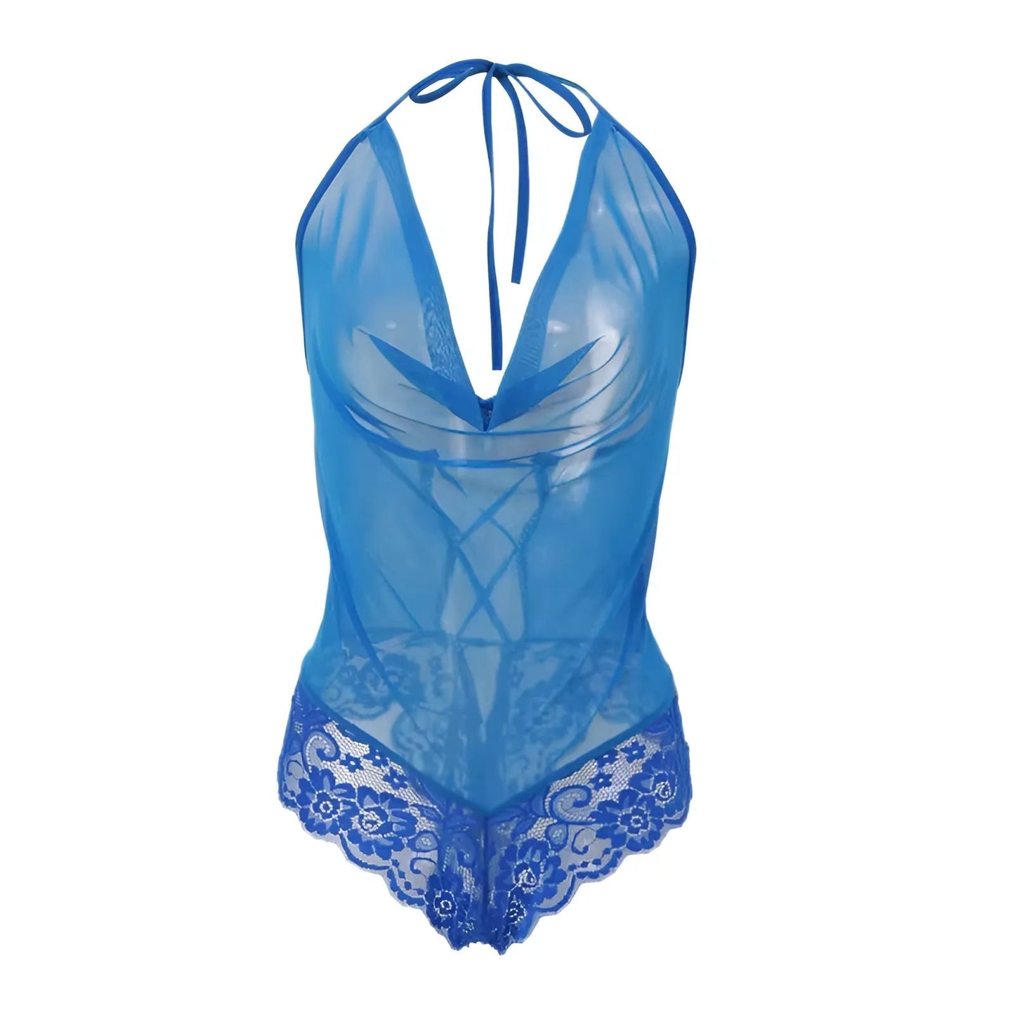 Blu Body con pizzo davanti