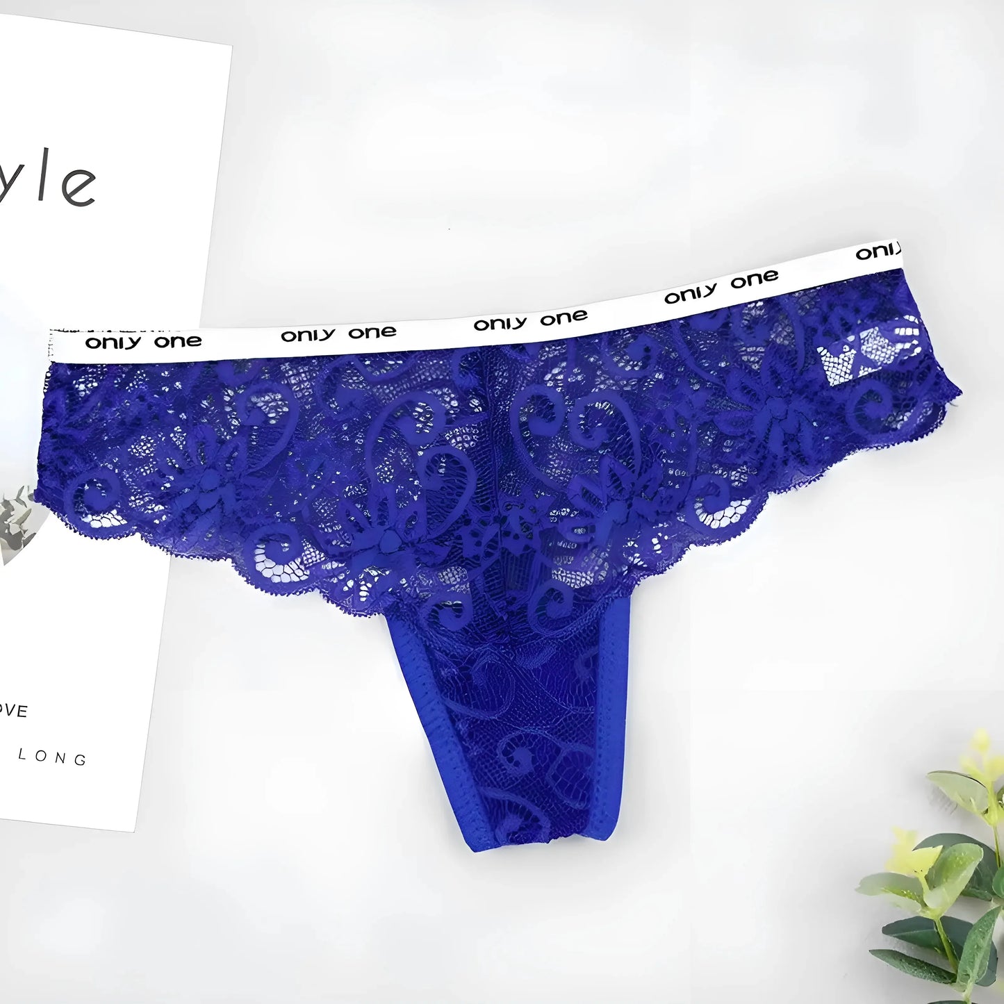 Blu Stringate in pizzo