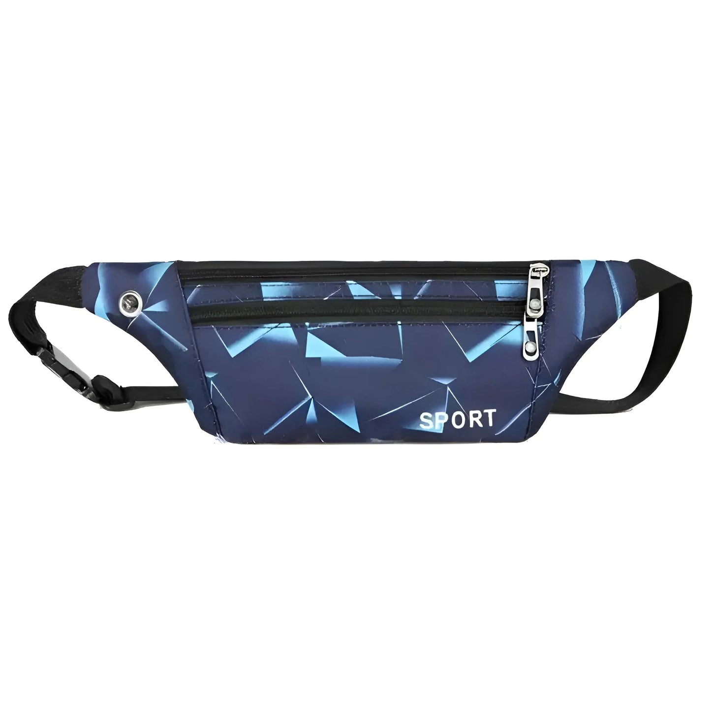 Blu Borsa da corsa in vita con motivi