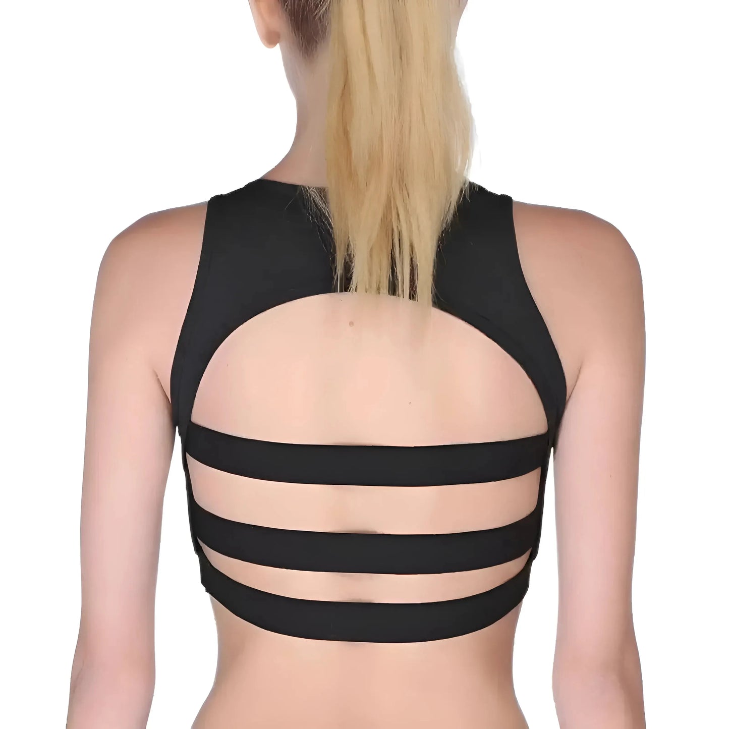 Reggiseno Sportivo Traspirante con Pannelli in Rete