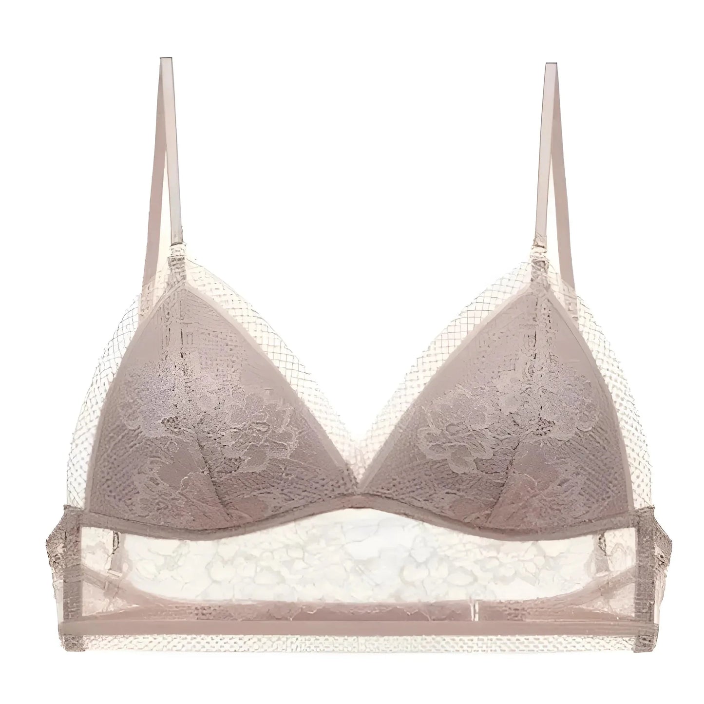 Marrone Bralette a schiena bassa