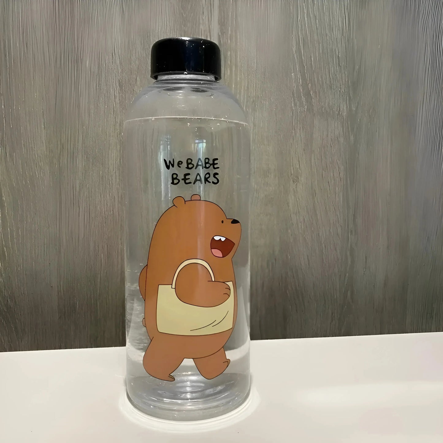 Marrone Bottiglia d'Acqua con Stampa Orsetto Teddy