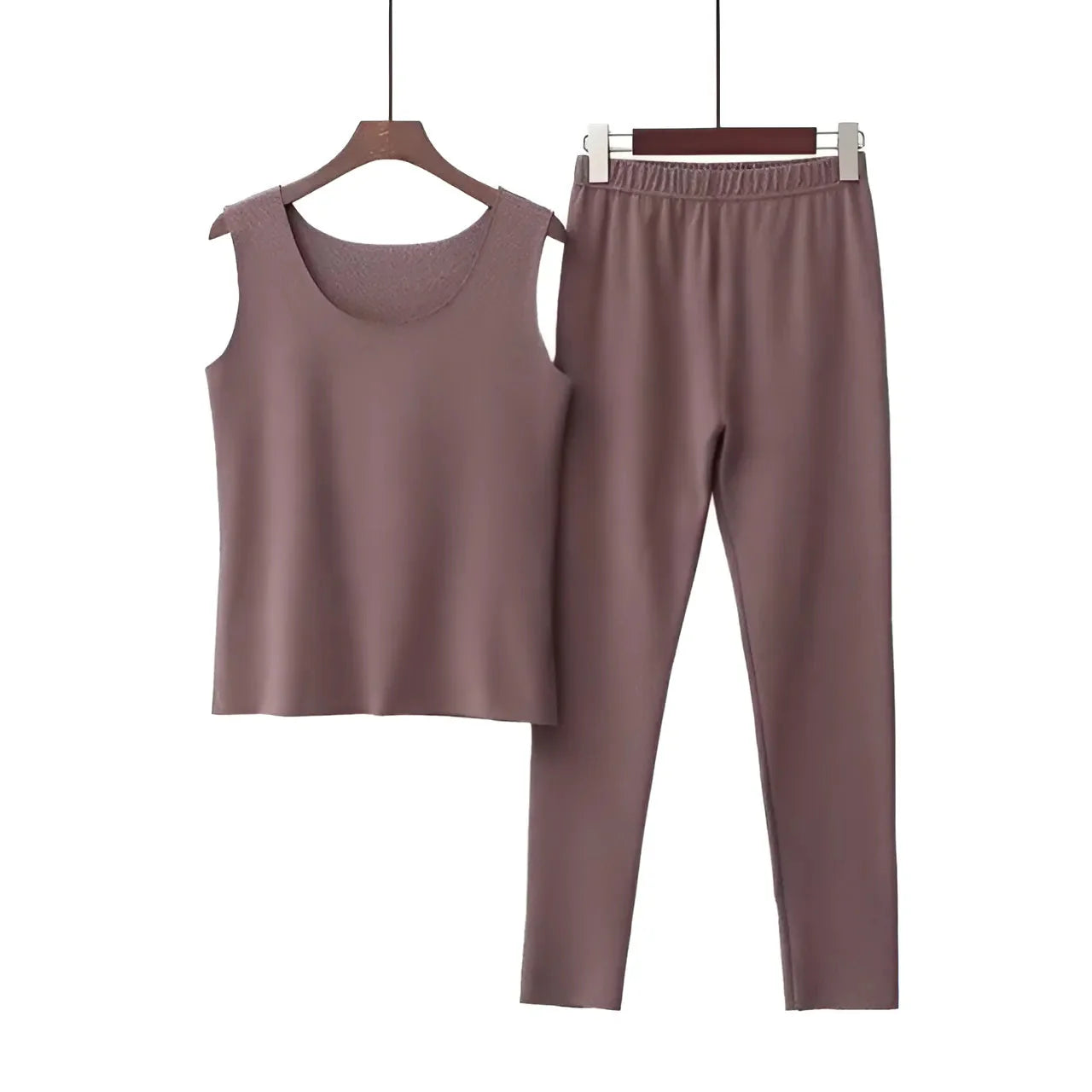 Marrone Top Lingerie Termico