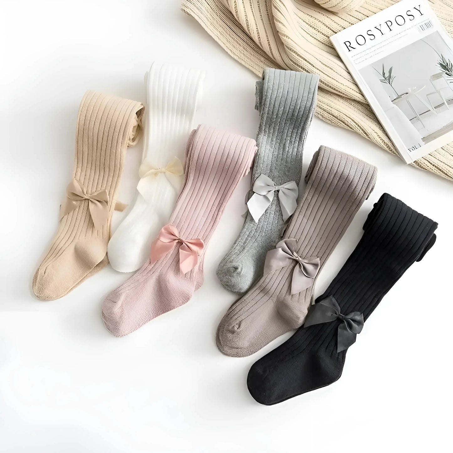 Collant per Bambini con Fiocchi