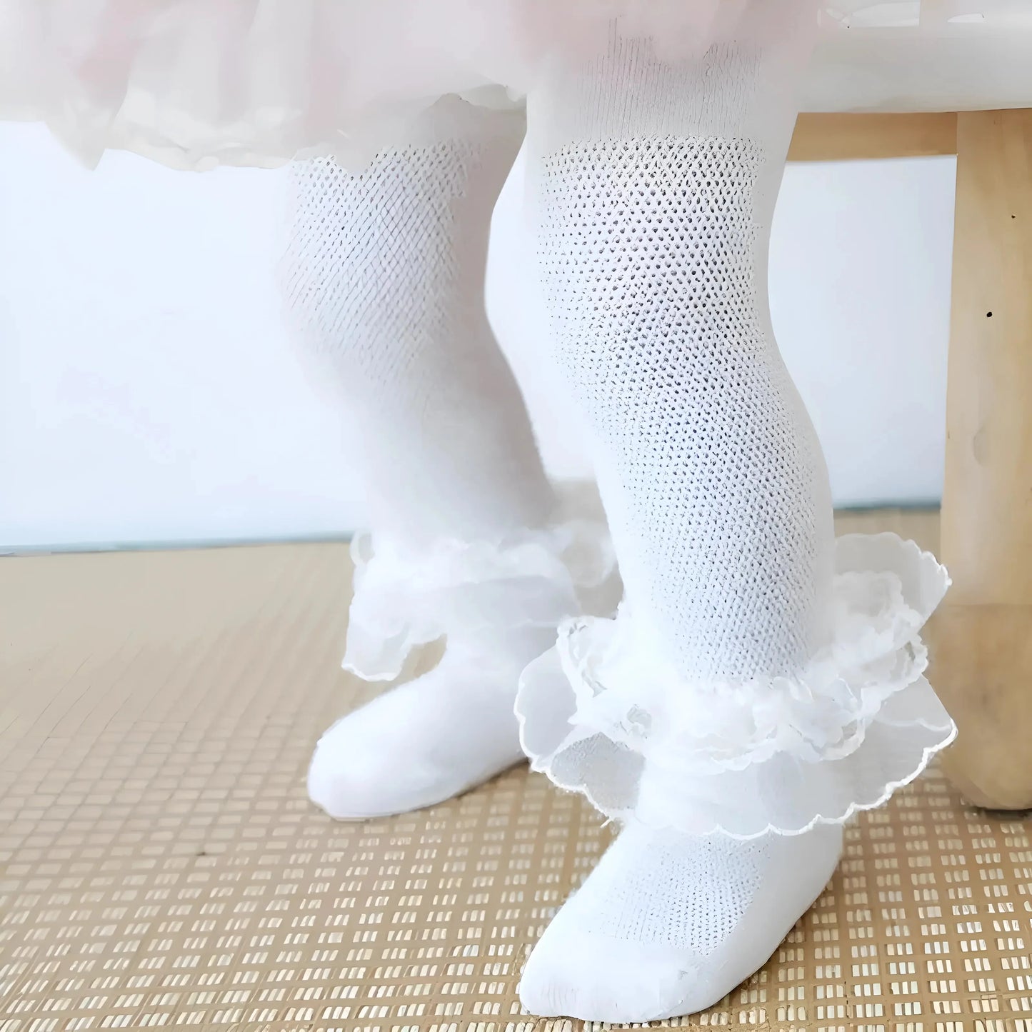 Collant per Bambini con Volant Decorativo