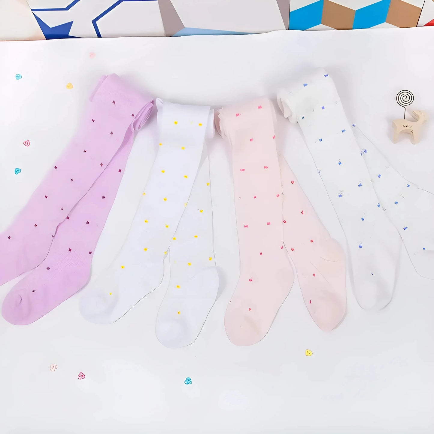 Collant per Bambini con Design Floreale