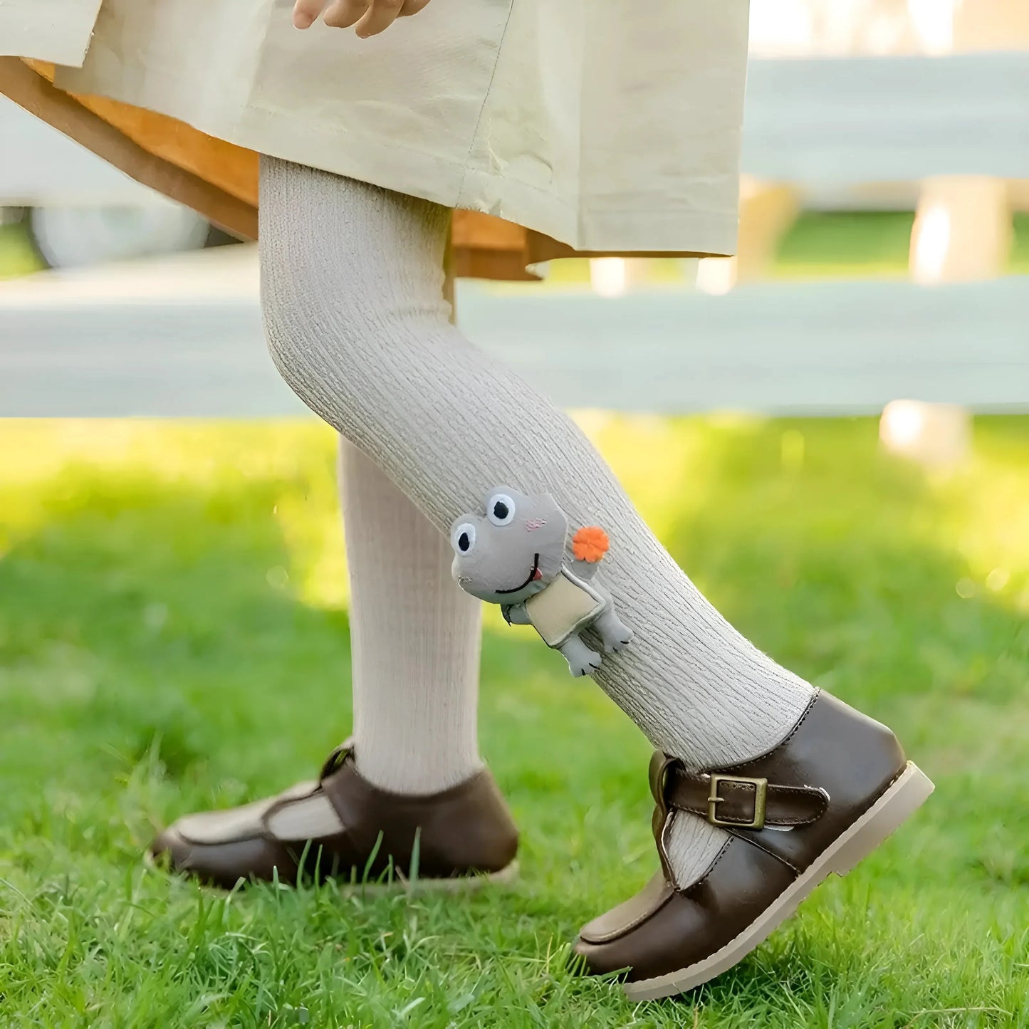 Collant per bambini con design di rana