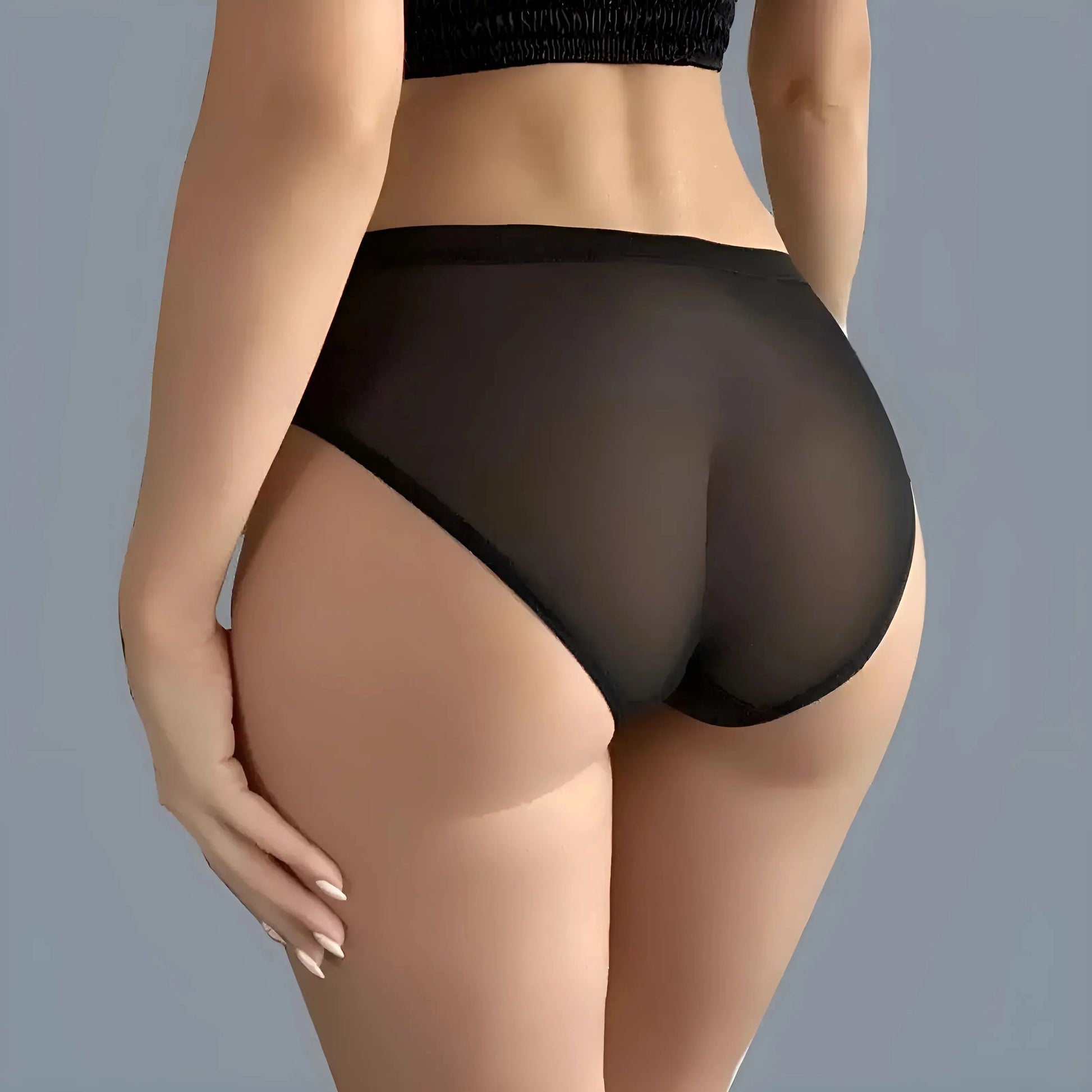 Mutande Classiche con Retro Trasparente