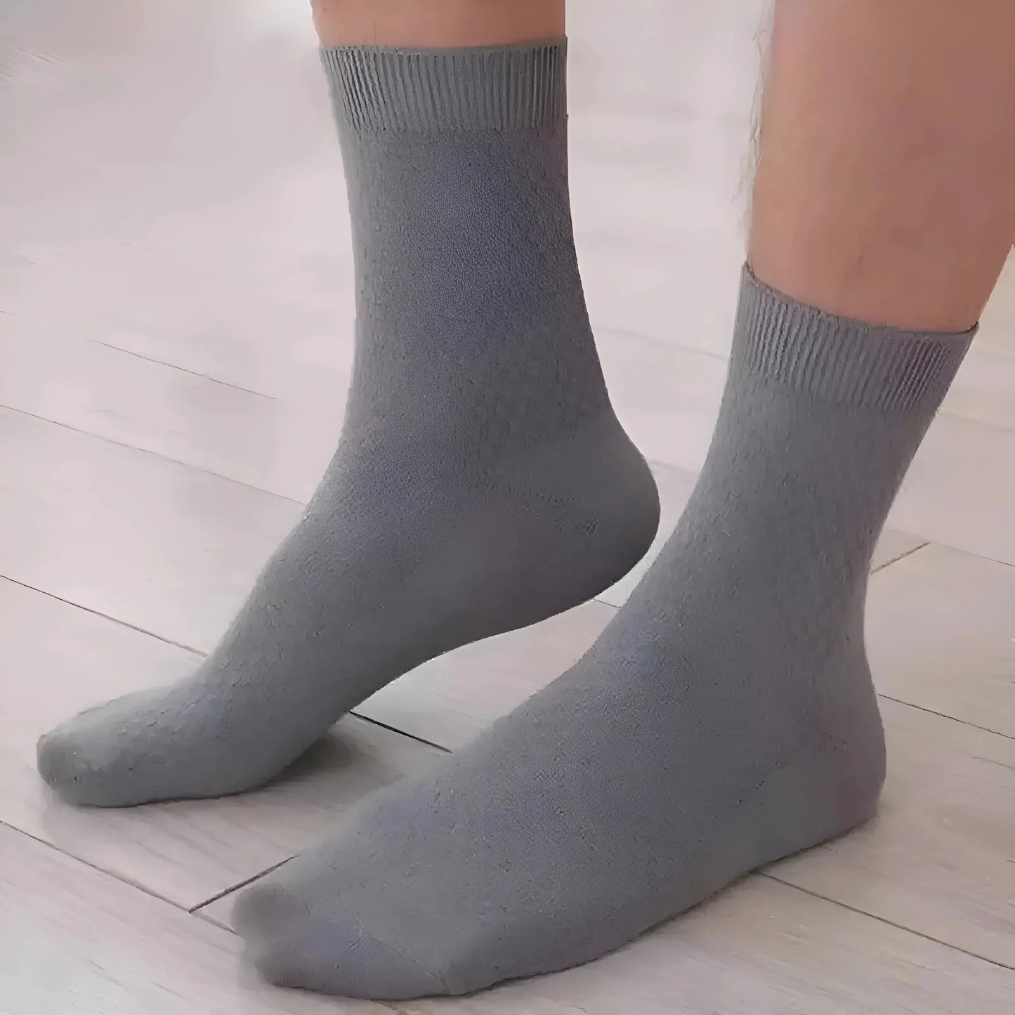 Grigio Scuro 5 Paio di Calzini da Uomo