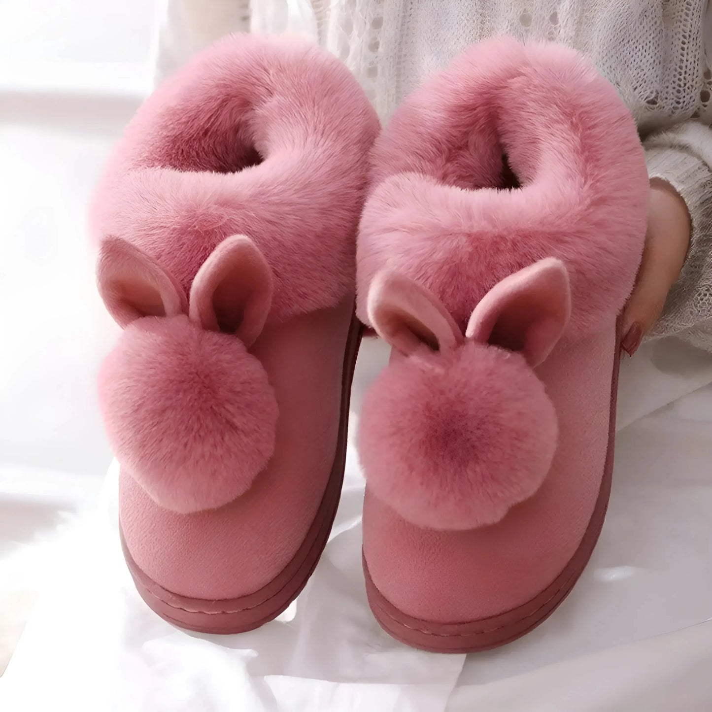 Rosa Scuro Pantofole da donna slip-on