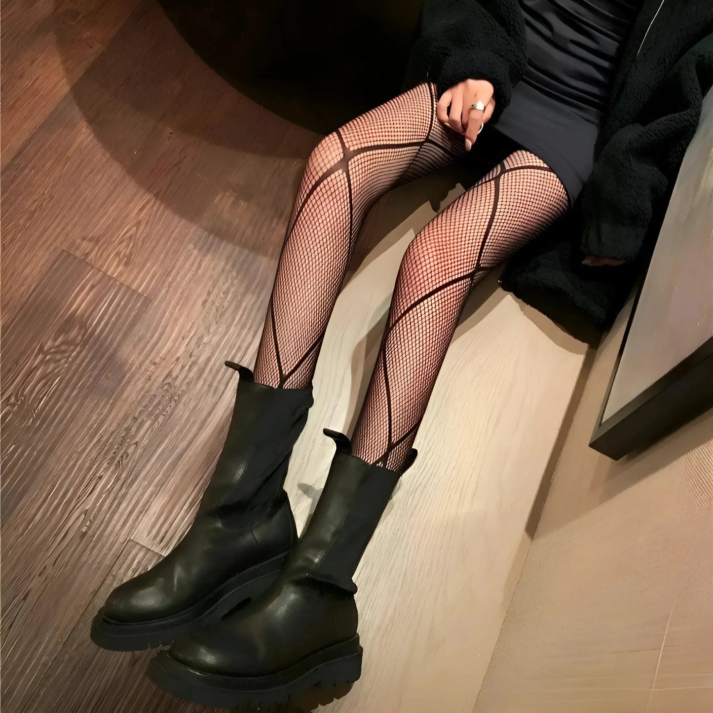 Nero Collant Decorativi da Donna