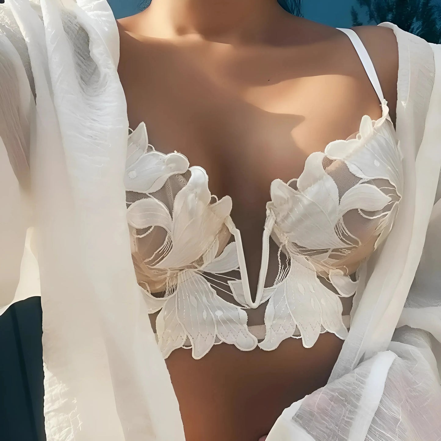 Set di Lingerie in Pizzo Floreale