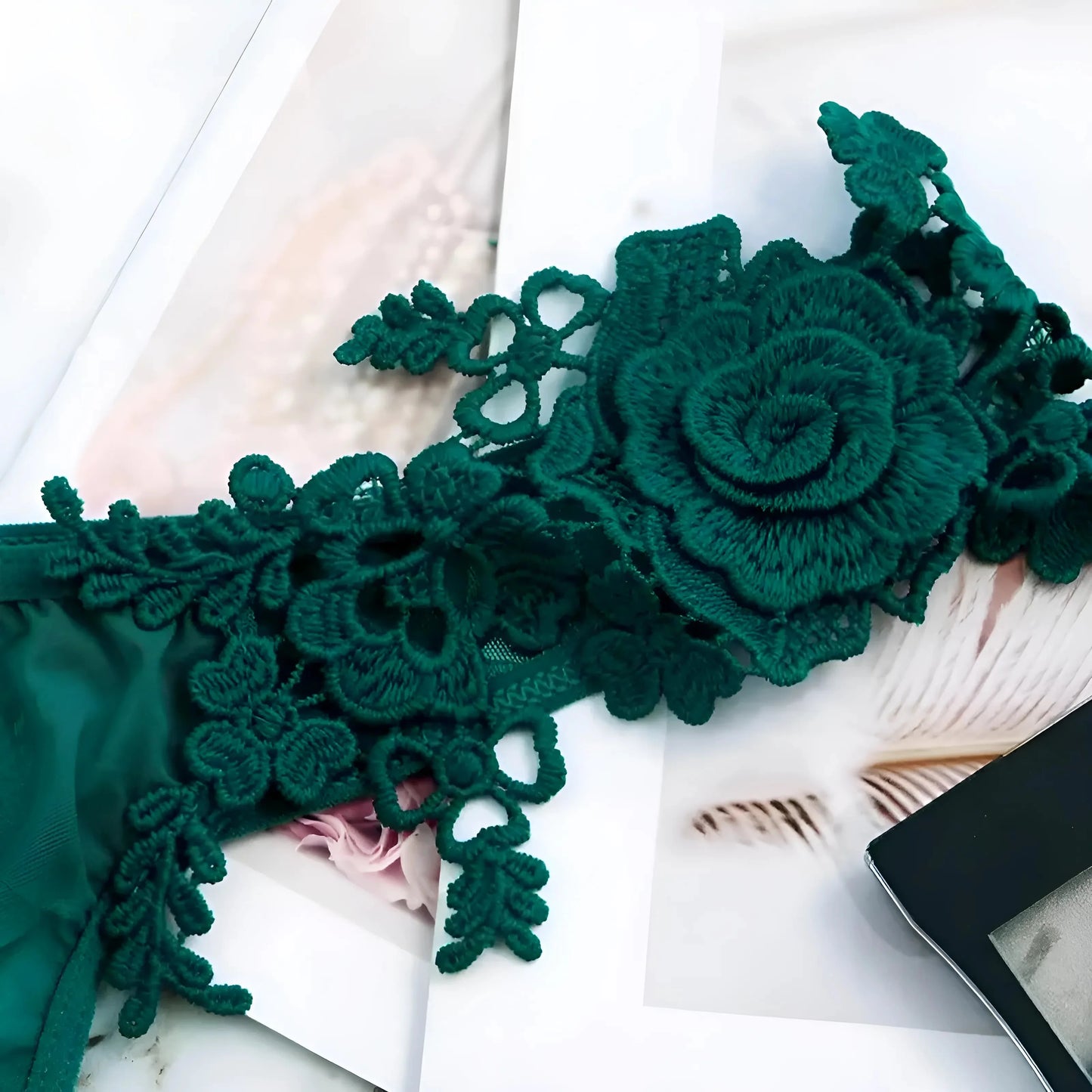 Set di Lingerie in Pizzo Floreale
