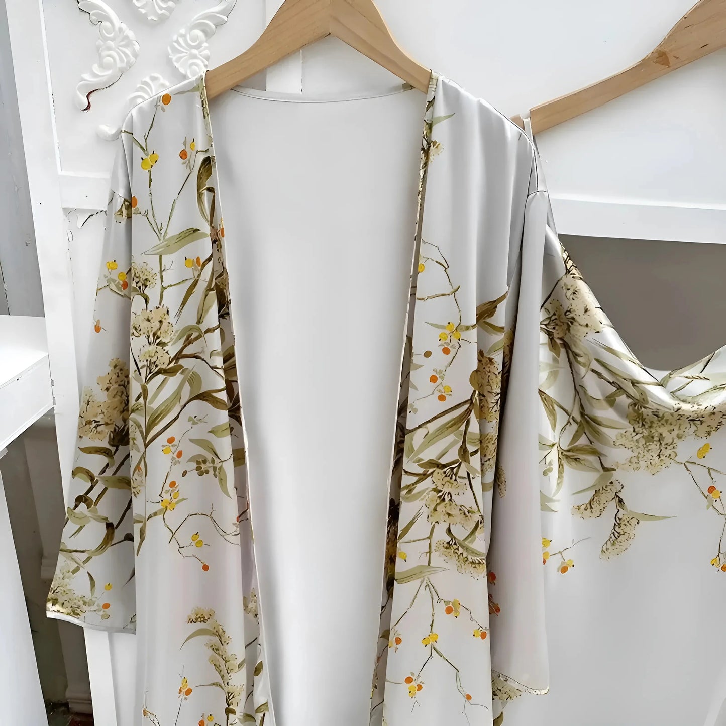 Set da Notte con Stampa Floreale