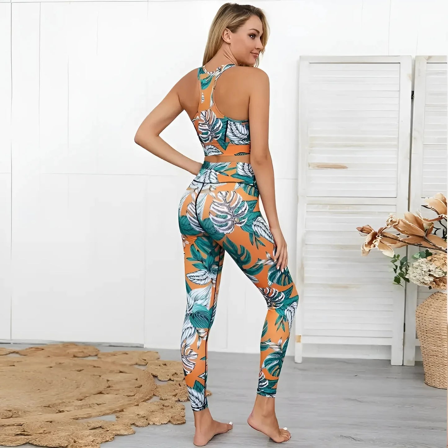 Set Sportivo con Stampa Floreale