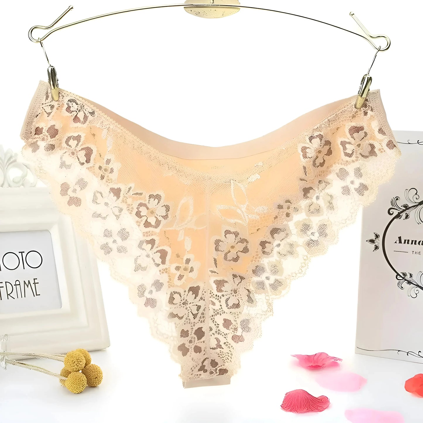 Oro Mutandine con schiena in pizzo