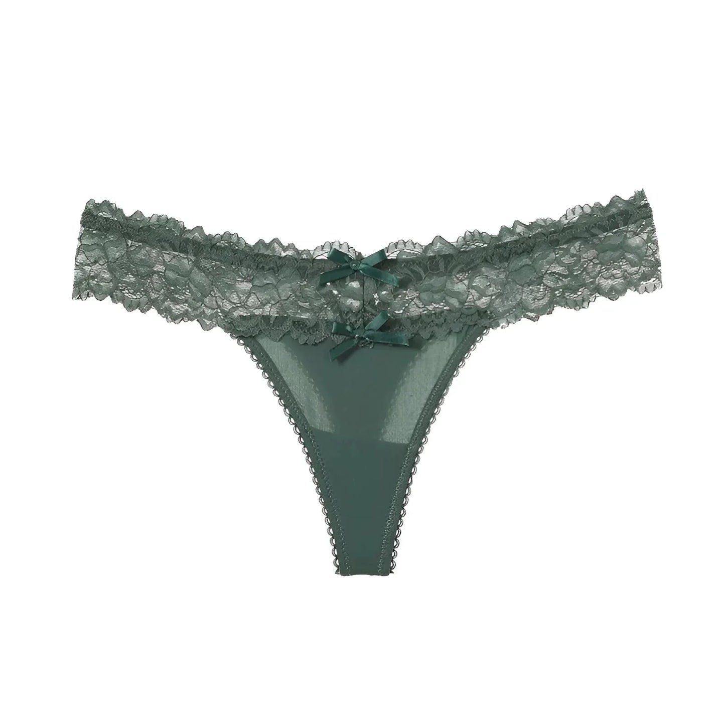 Verde Mutandine da donna con pizzo