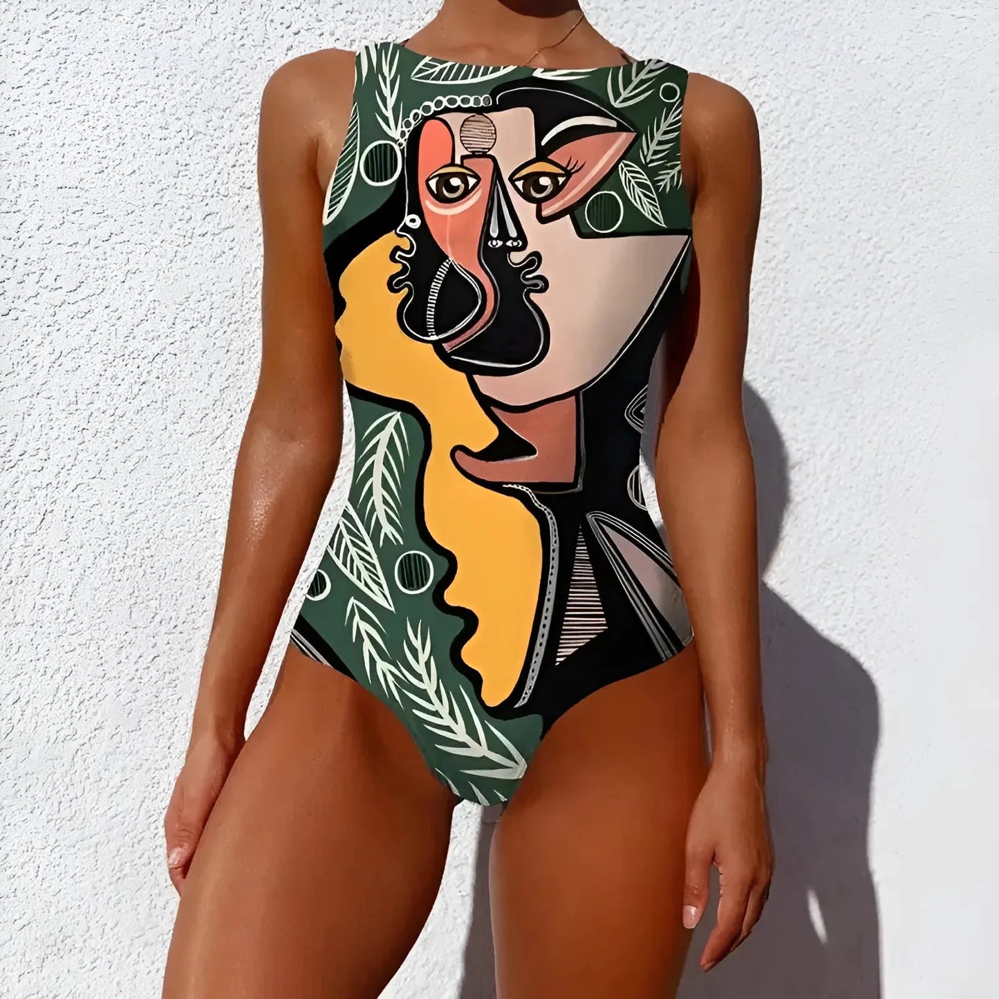 Verde Costume da bagno intero moderno