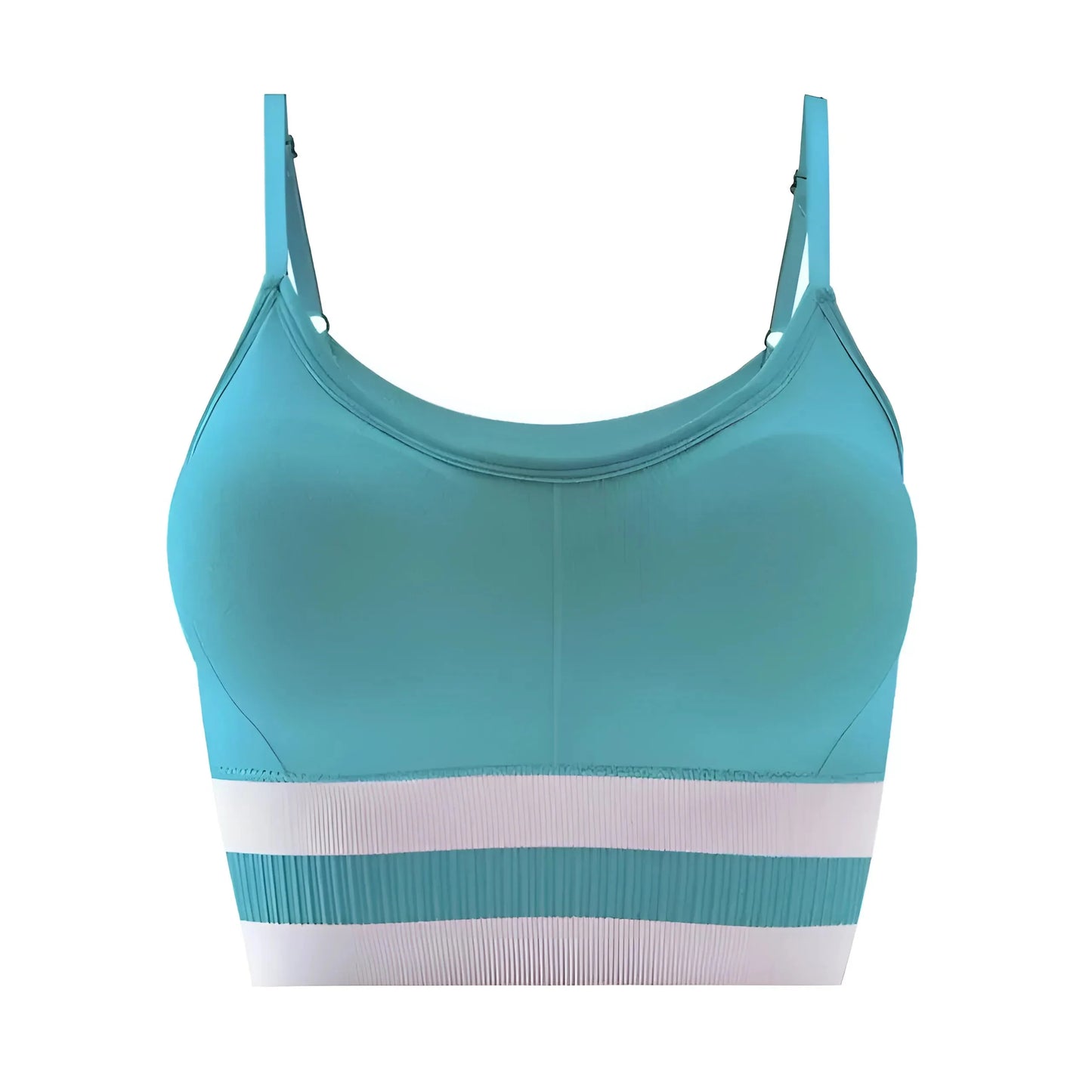 Verde Reggiseno Sportivo con Spalline