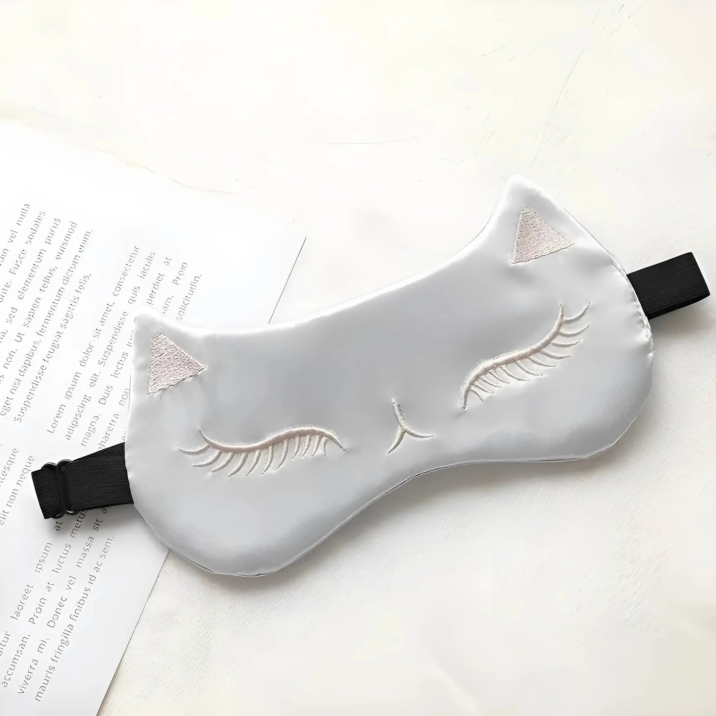 Grigio Maschera per gli occhi con orecchie