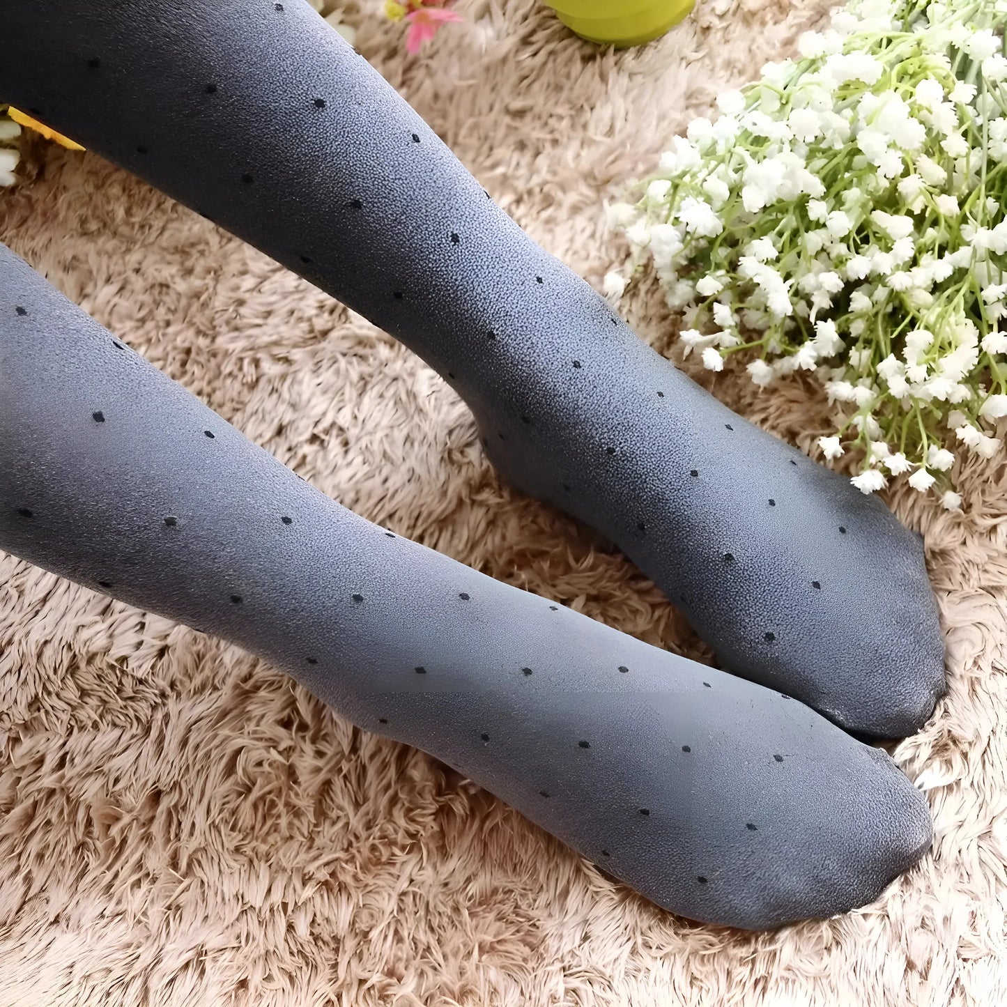 Grigio Collant da donna grigi a fantasia