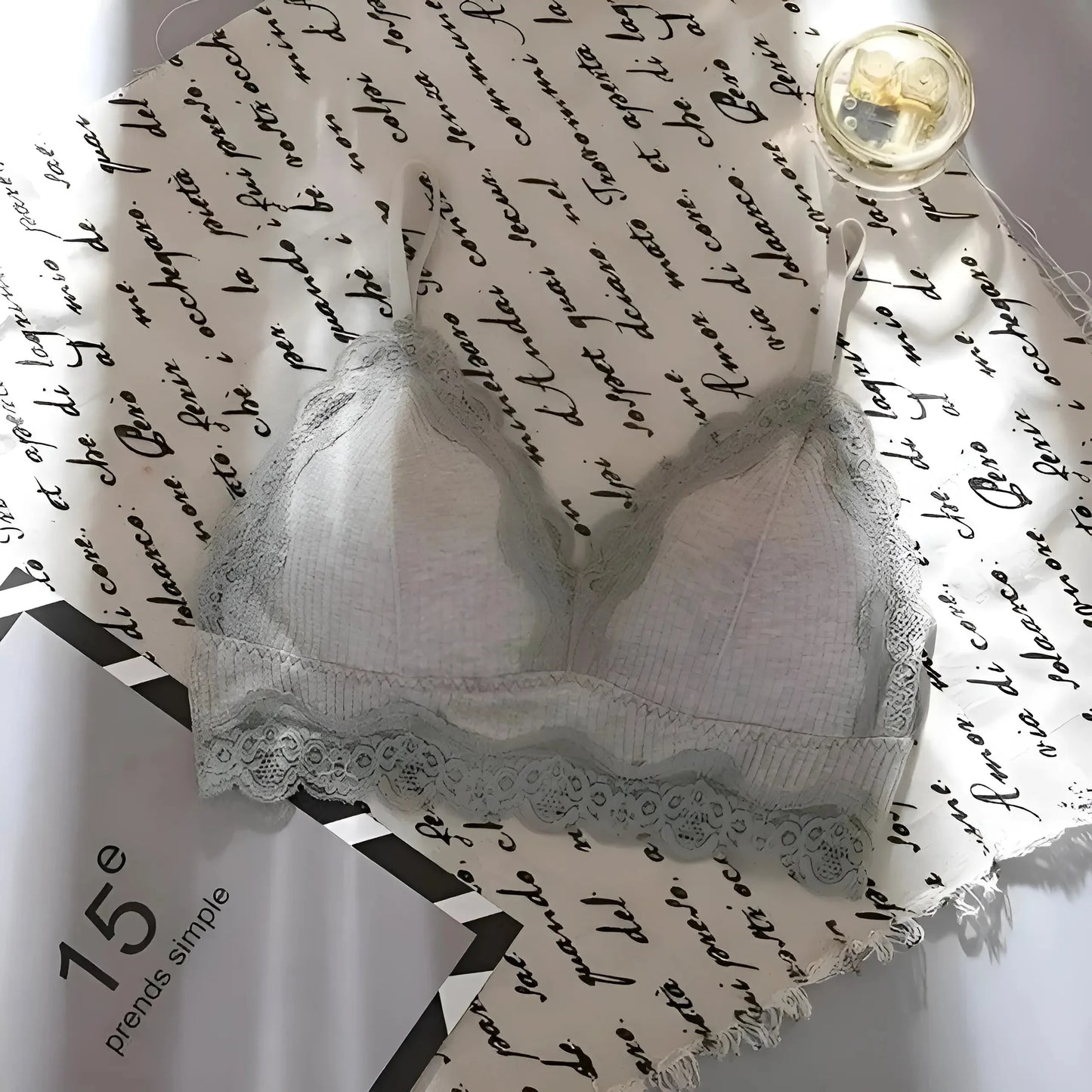 Grigio Bralette in pizzo