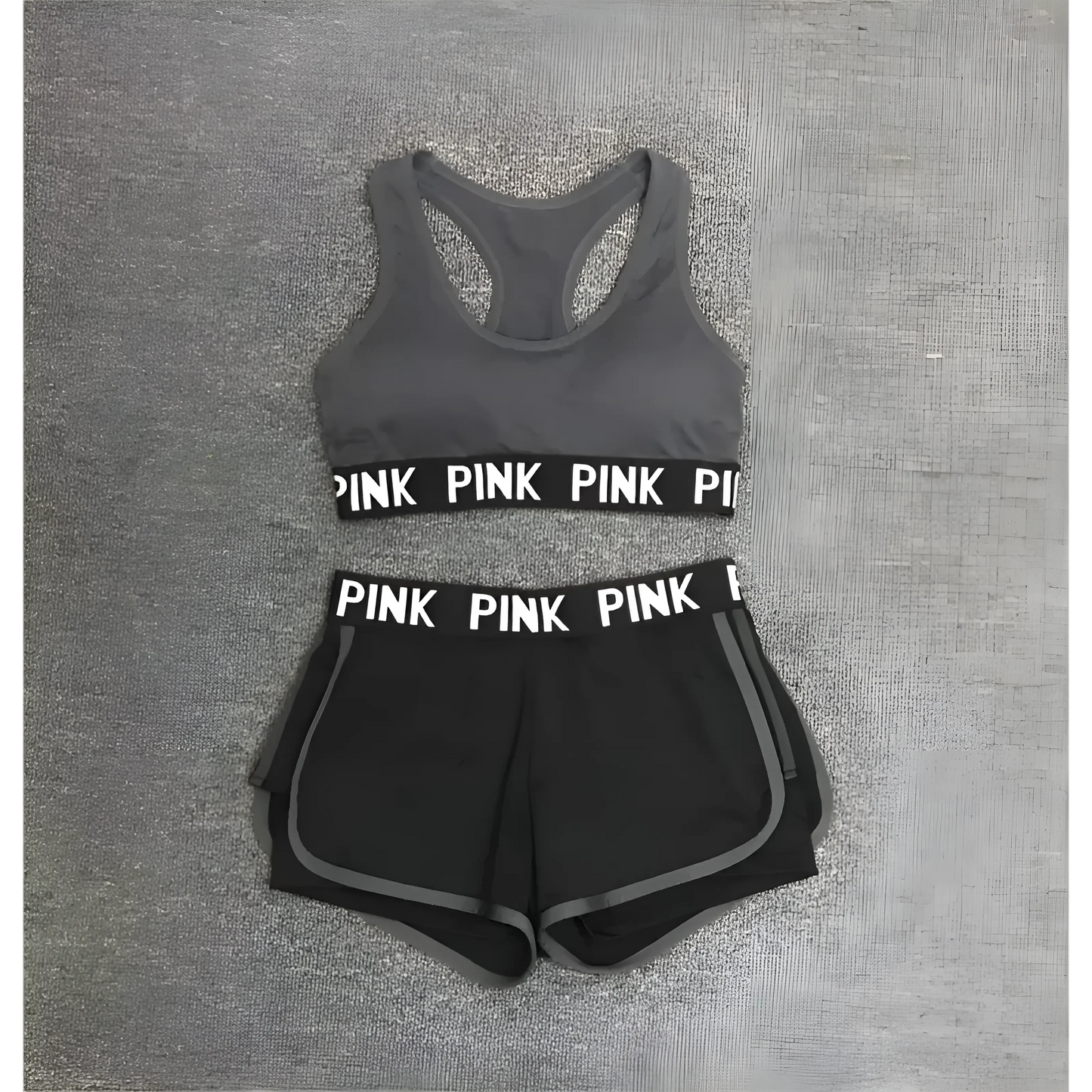 Grigio Set Sportivo Rosa