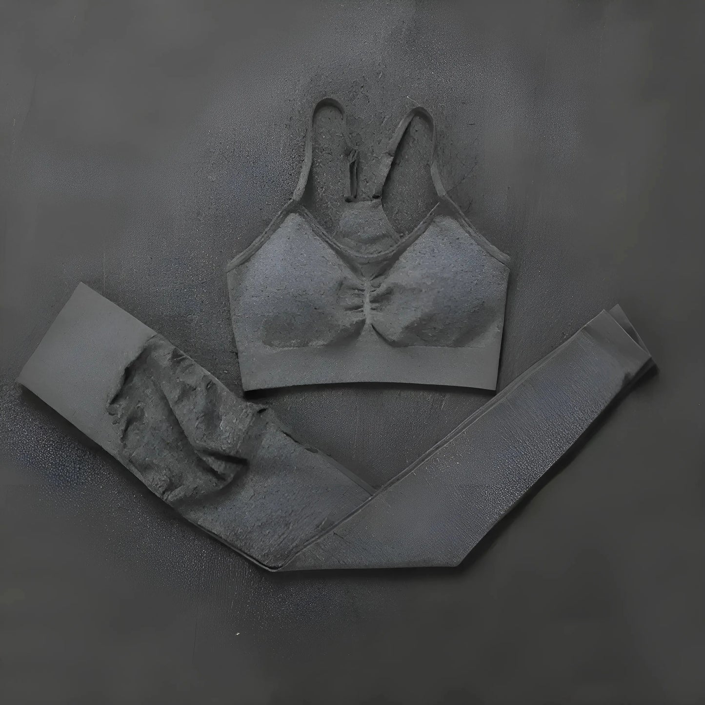 Grigio Set Sportivo con Cinghie Sottile