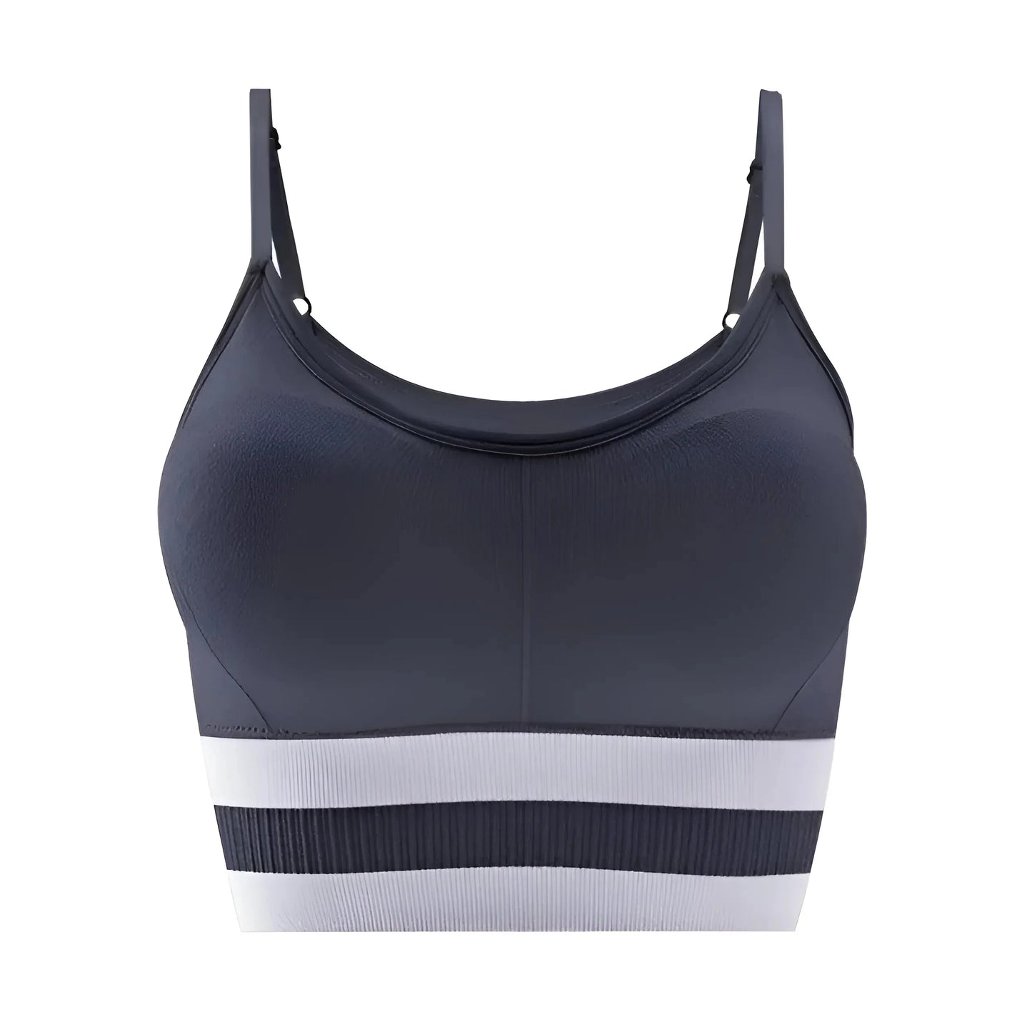 Grigio Reggiseno Sportivo con Spalline
