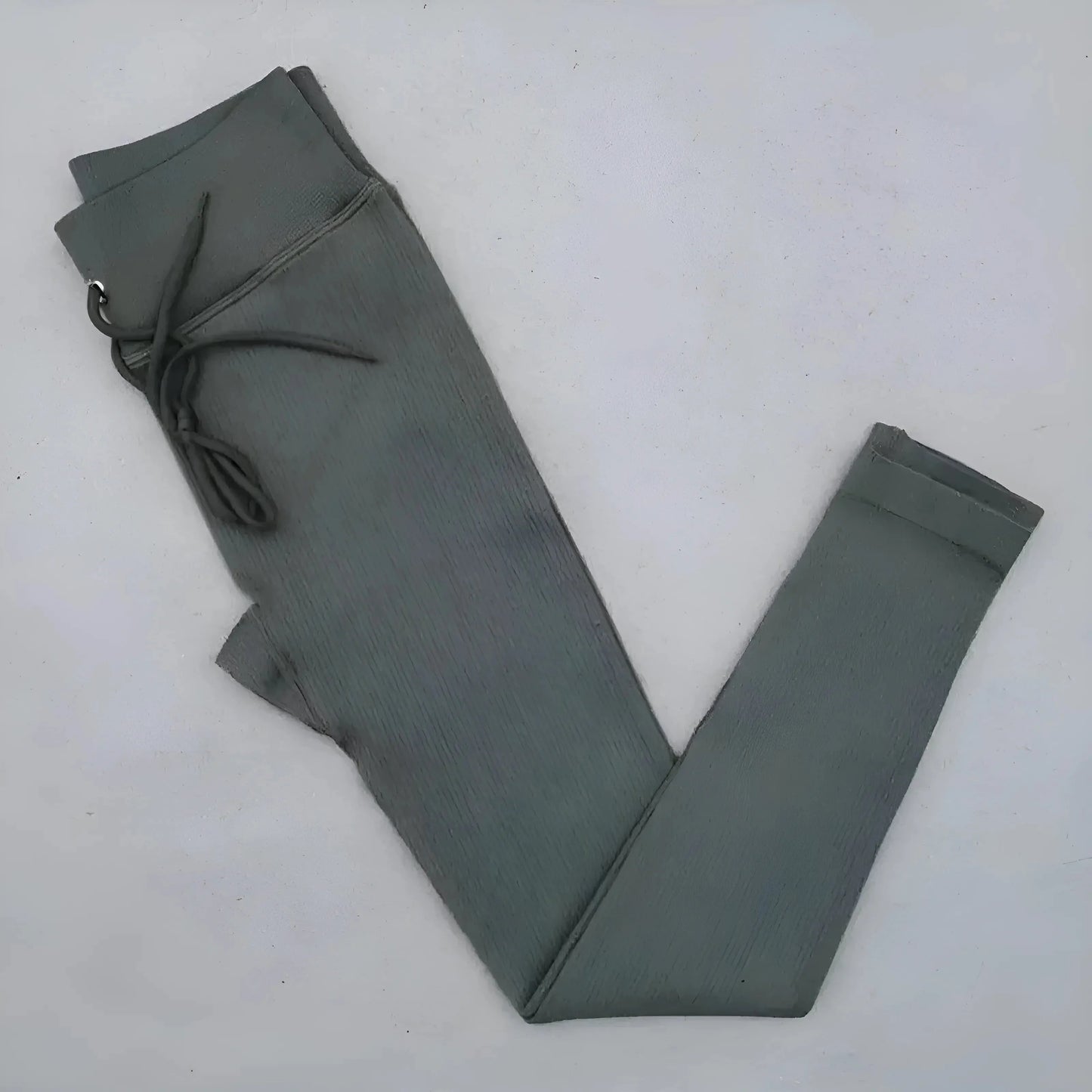 Grigio Leggings Sportivi a Righe