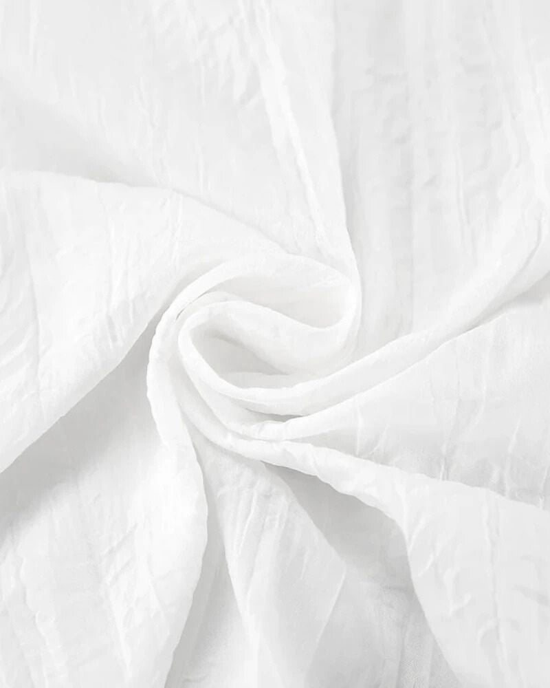 Camicia da notte lunga e leggera con spalline annodate