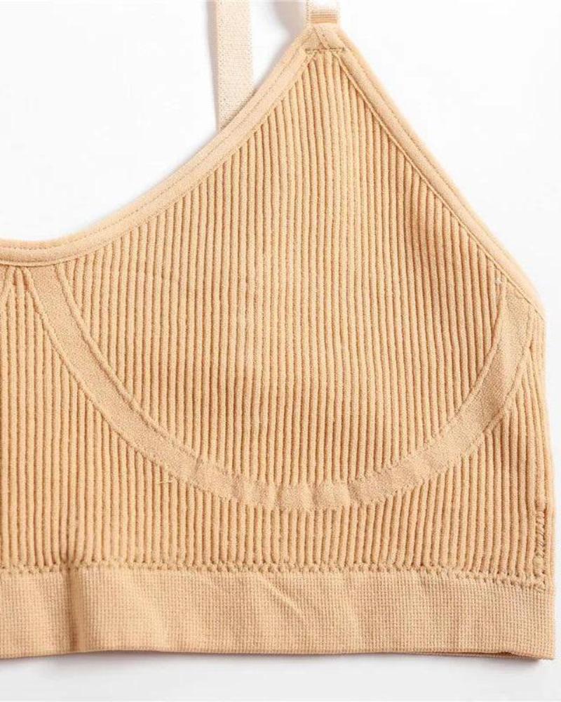Completo di lingerie comodo in materiale a coste