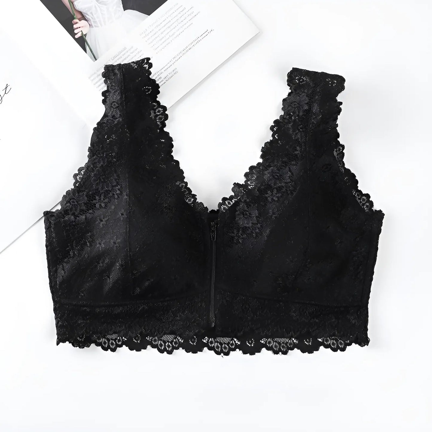 Reggiseno con Chiusura Frontale in Pizzo